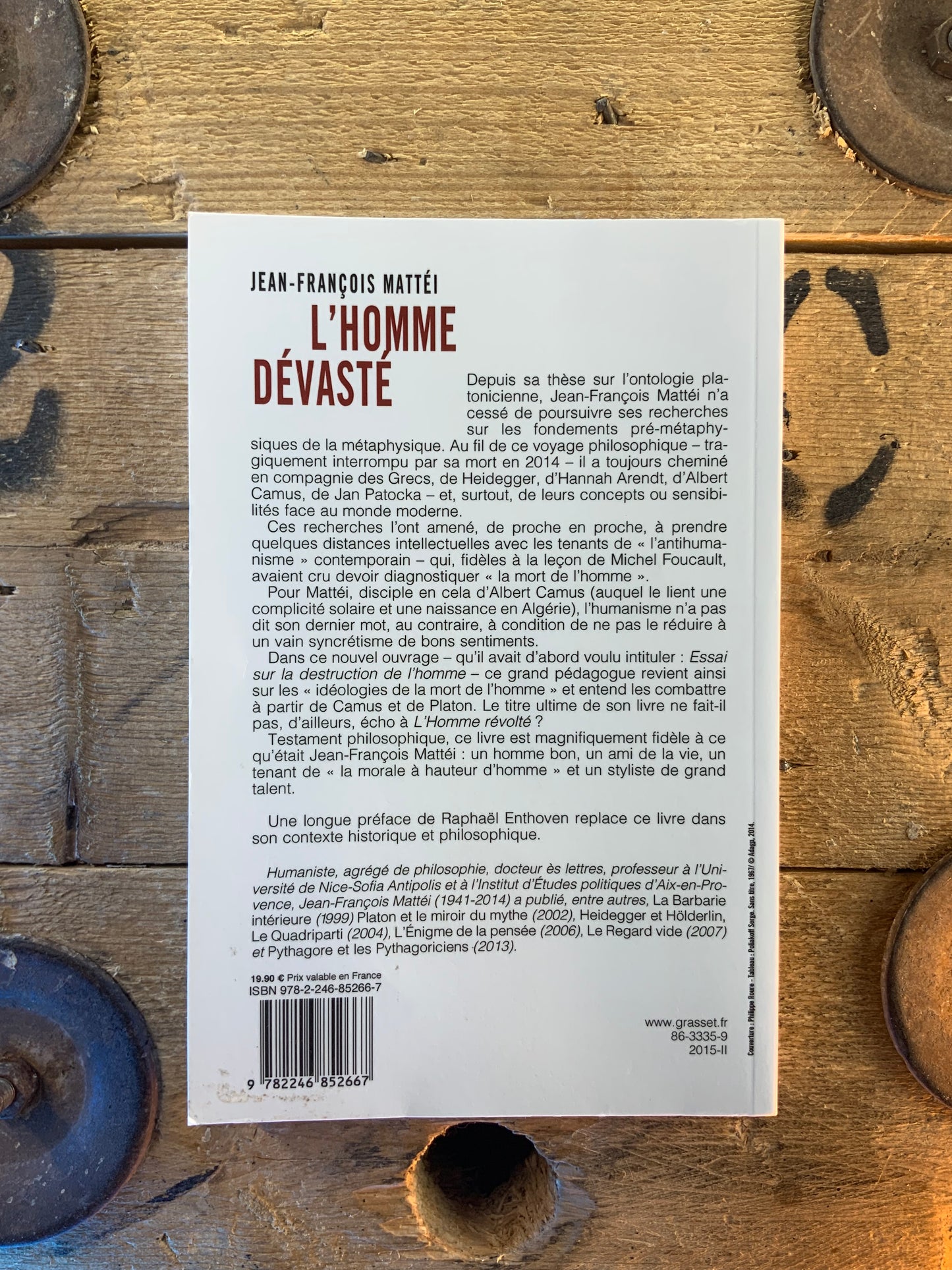 L’homme dévasté - Jean-François Mattéi