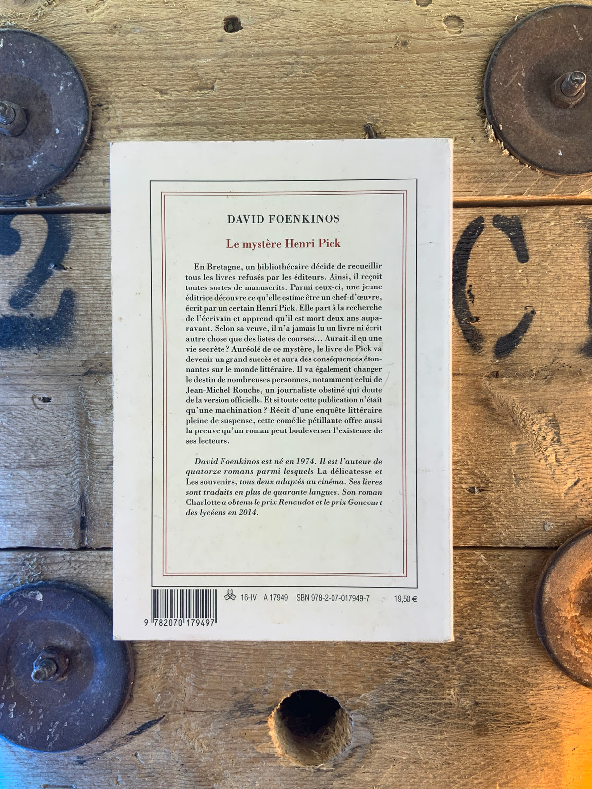 Le mystère Henri Pick - David Foenkinos