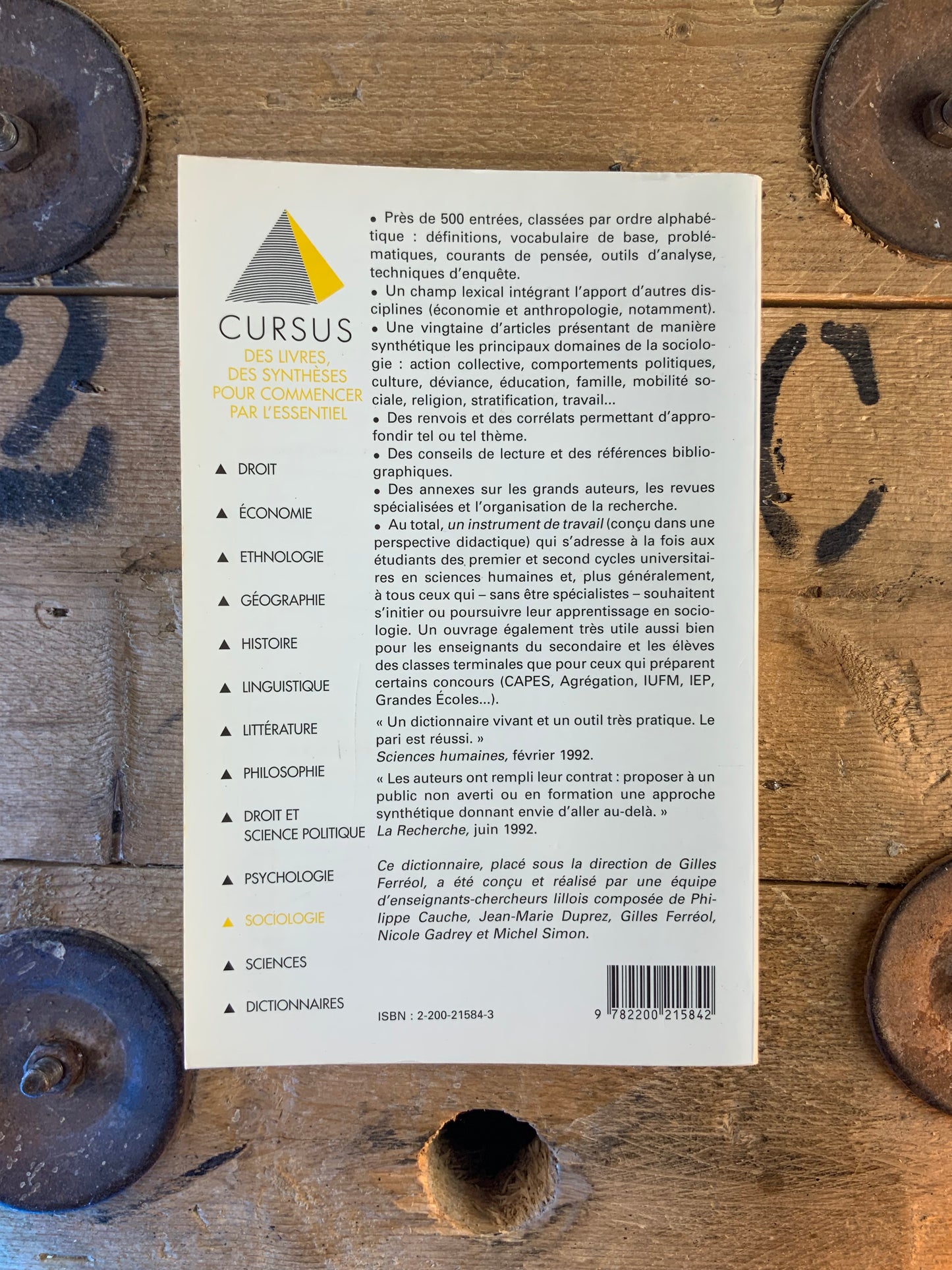 Dictionnaire de sociologie