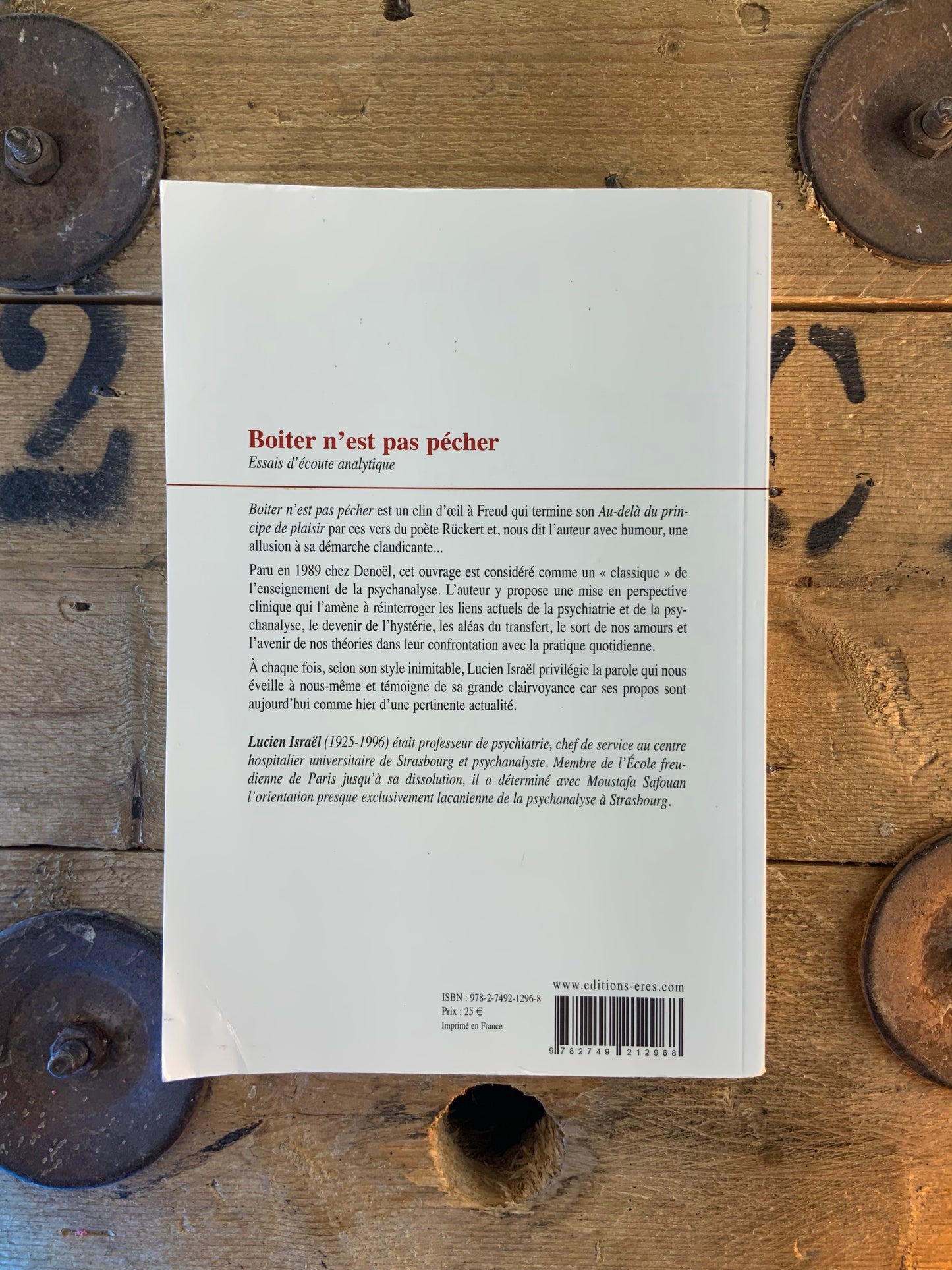 Boiter n’est pas pécher : essais d’écoute analytique - Lucien Israël