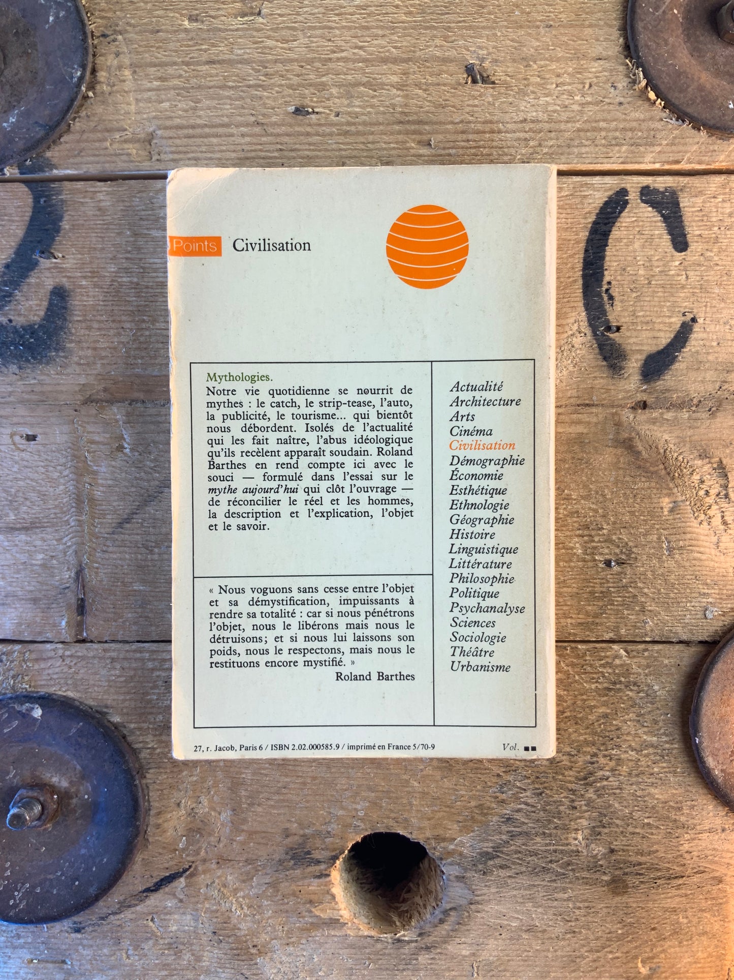 Mythologies - Roland Barthes