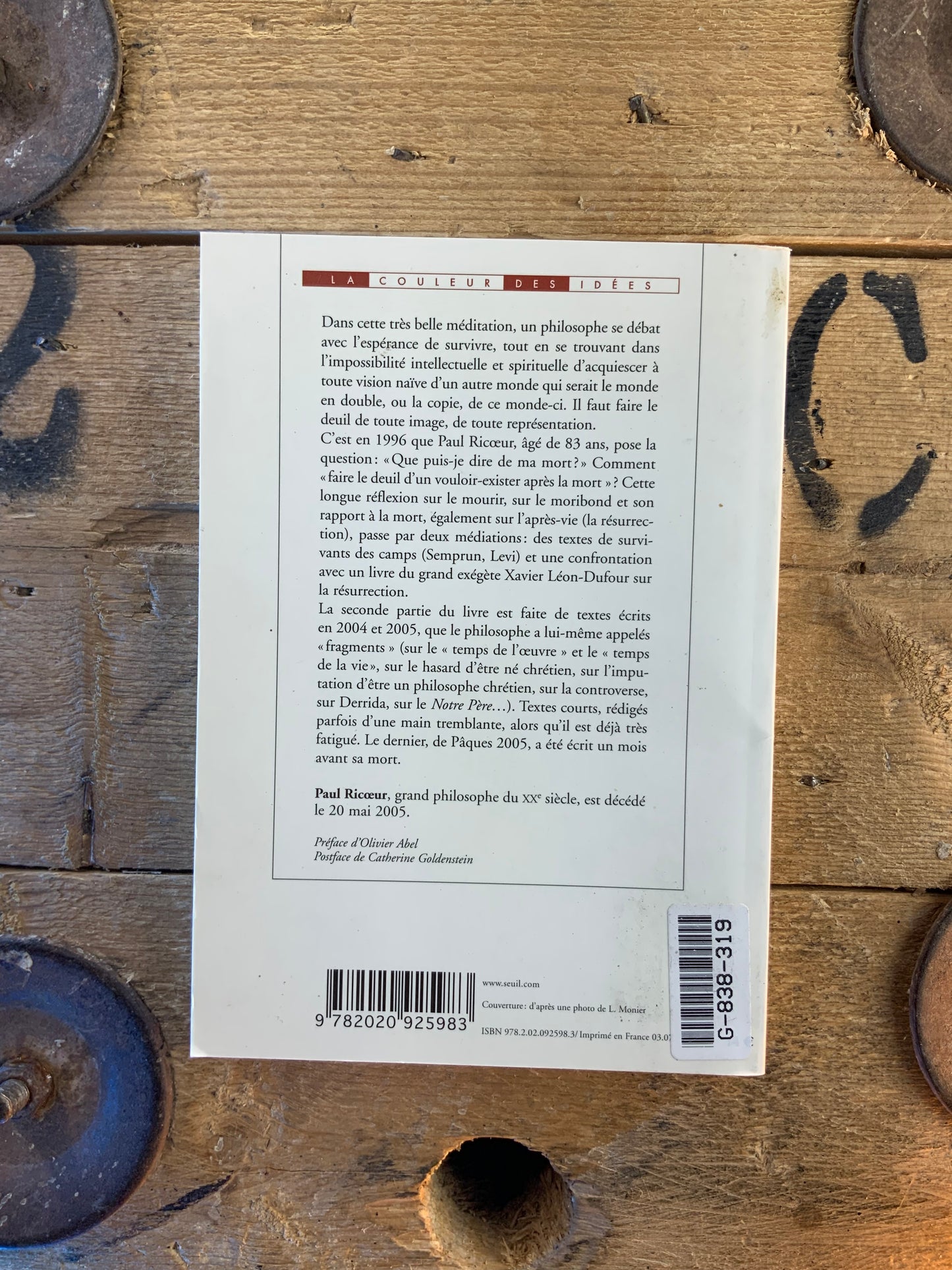 Vivant jusqu’à la mort - Paul Ricœur