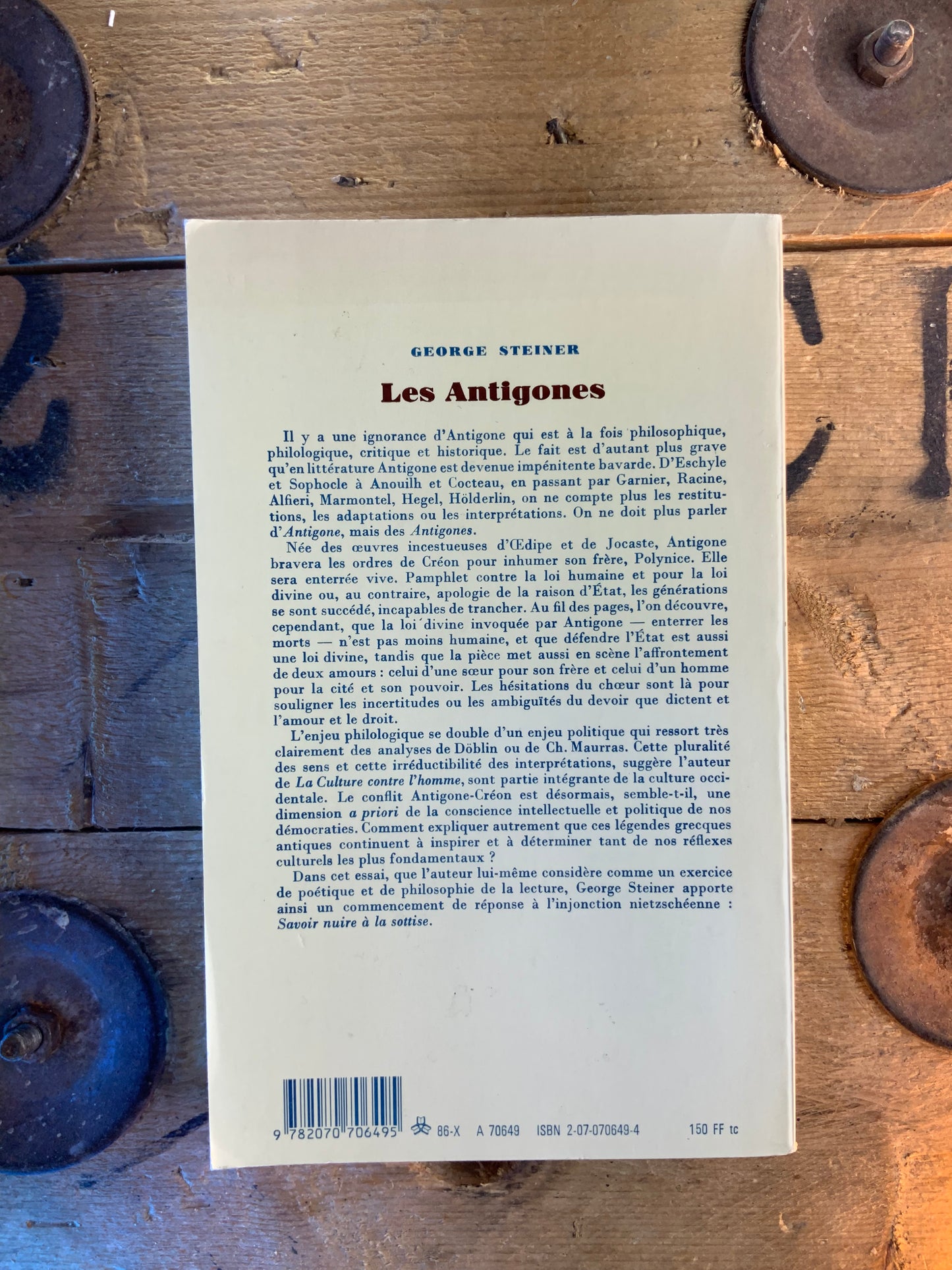 Les Antigones - George Steiner