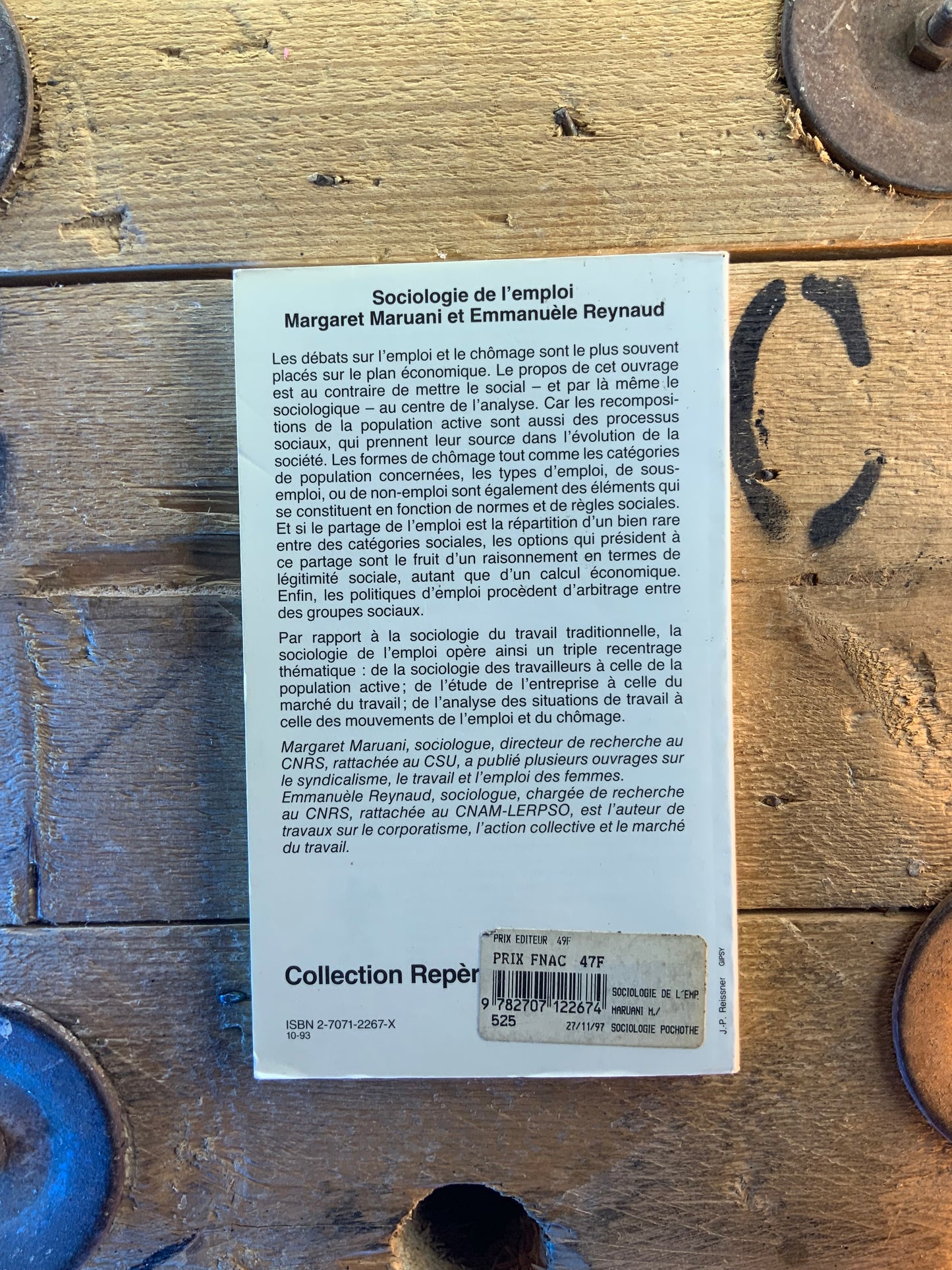 Sociologie de l’emploi - Margaret Maruani et Emmanuele Reynaud