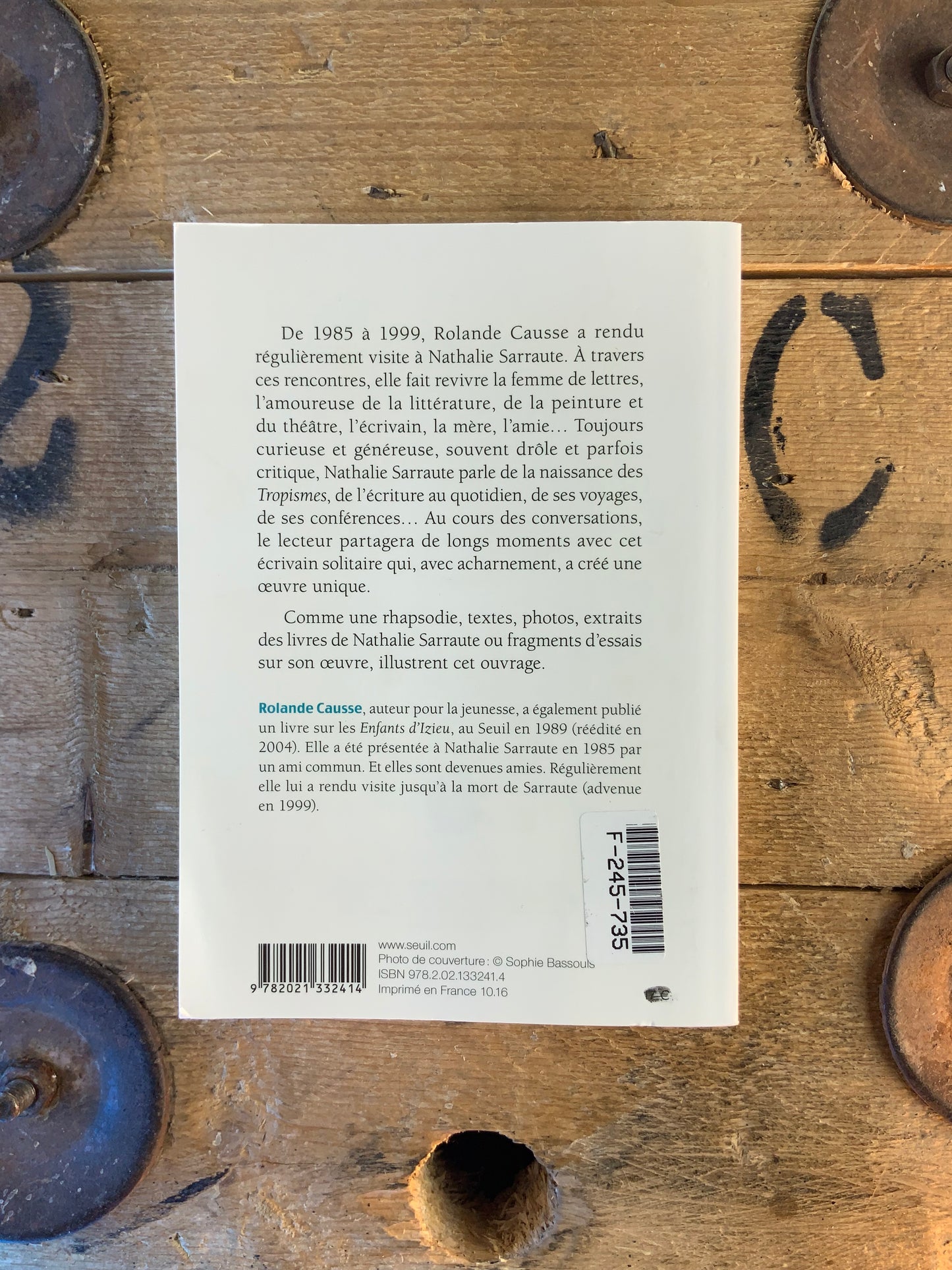 Conversations avec Nathalie Sarraute - Rolande Causse