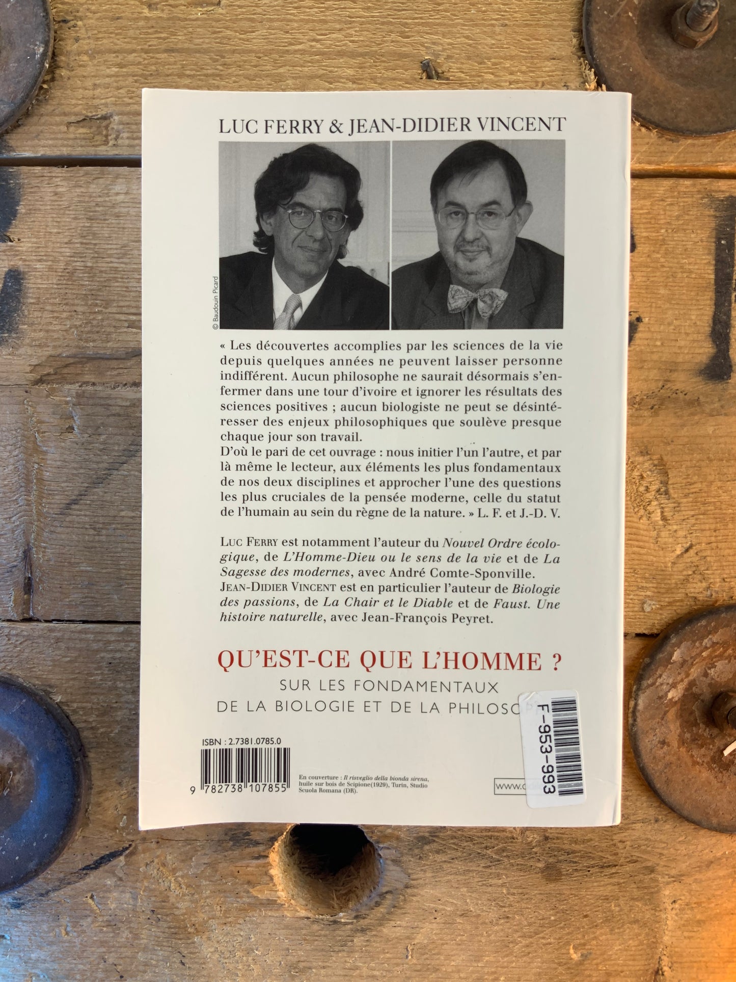 Qu’est-ce que l’homme ? Sur les fondamentaux de la biologie et de la philosophie - Luc Ferry et Jean-Didier Vincent
