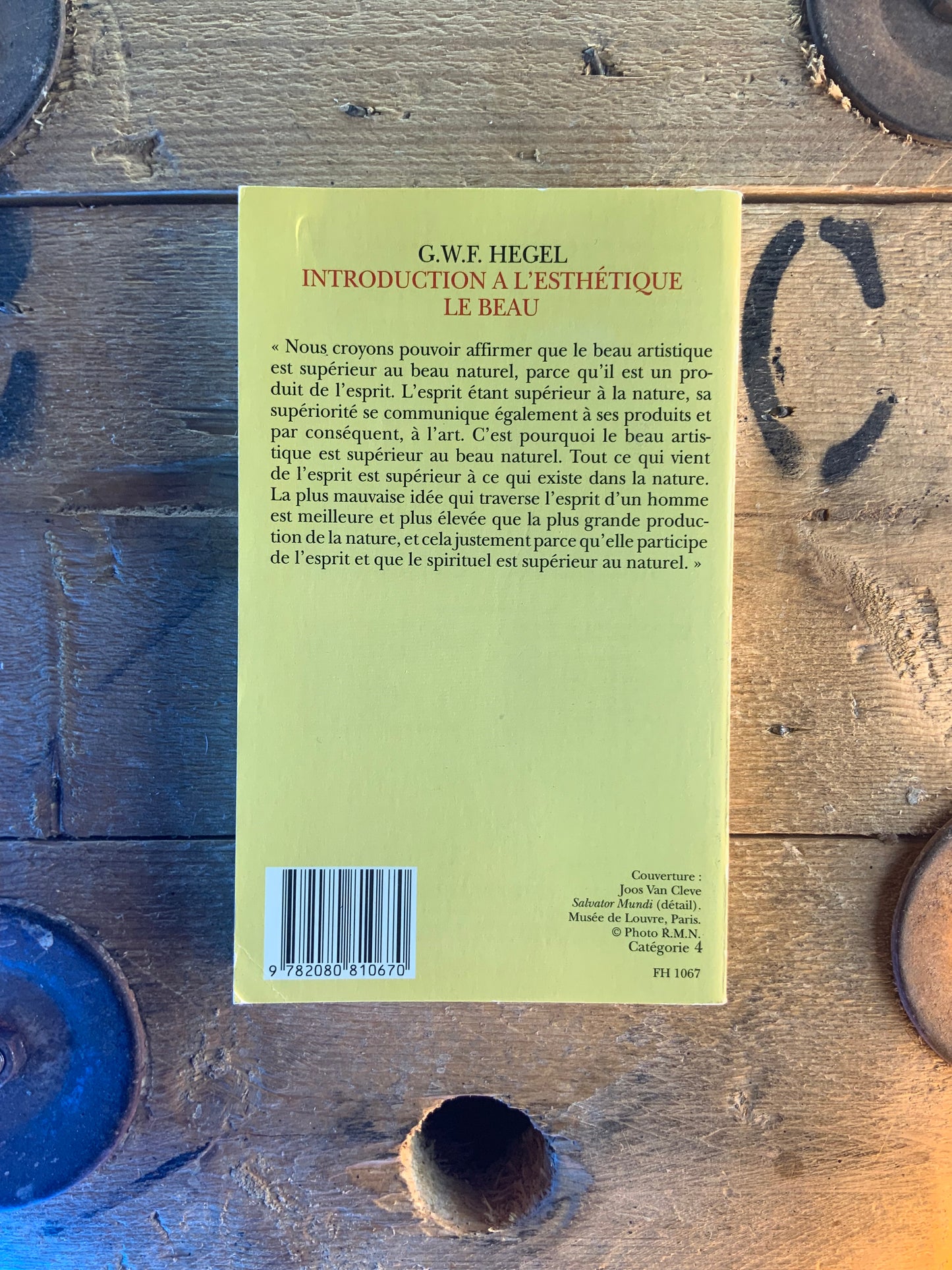 Introduction à l’esthétique . Le beau - G.W.F Hegel