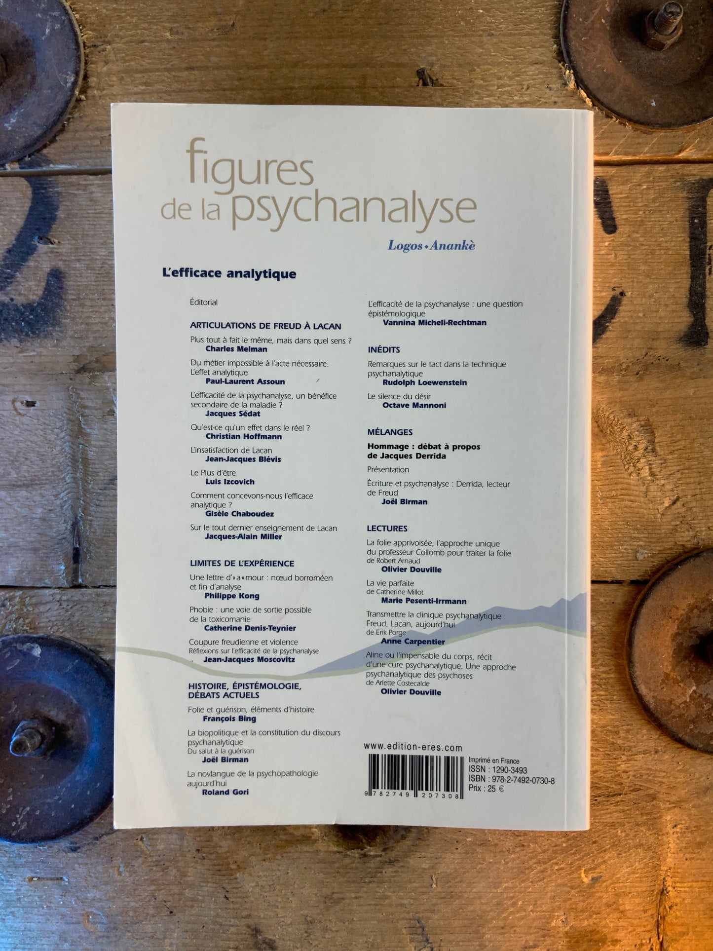 Figures de la psychanalyse : L’efficace analytique