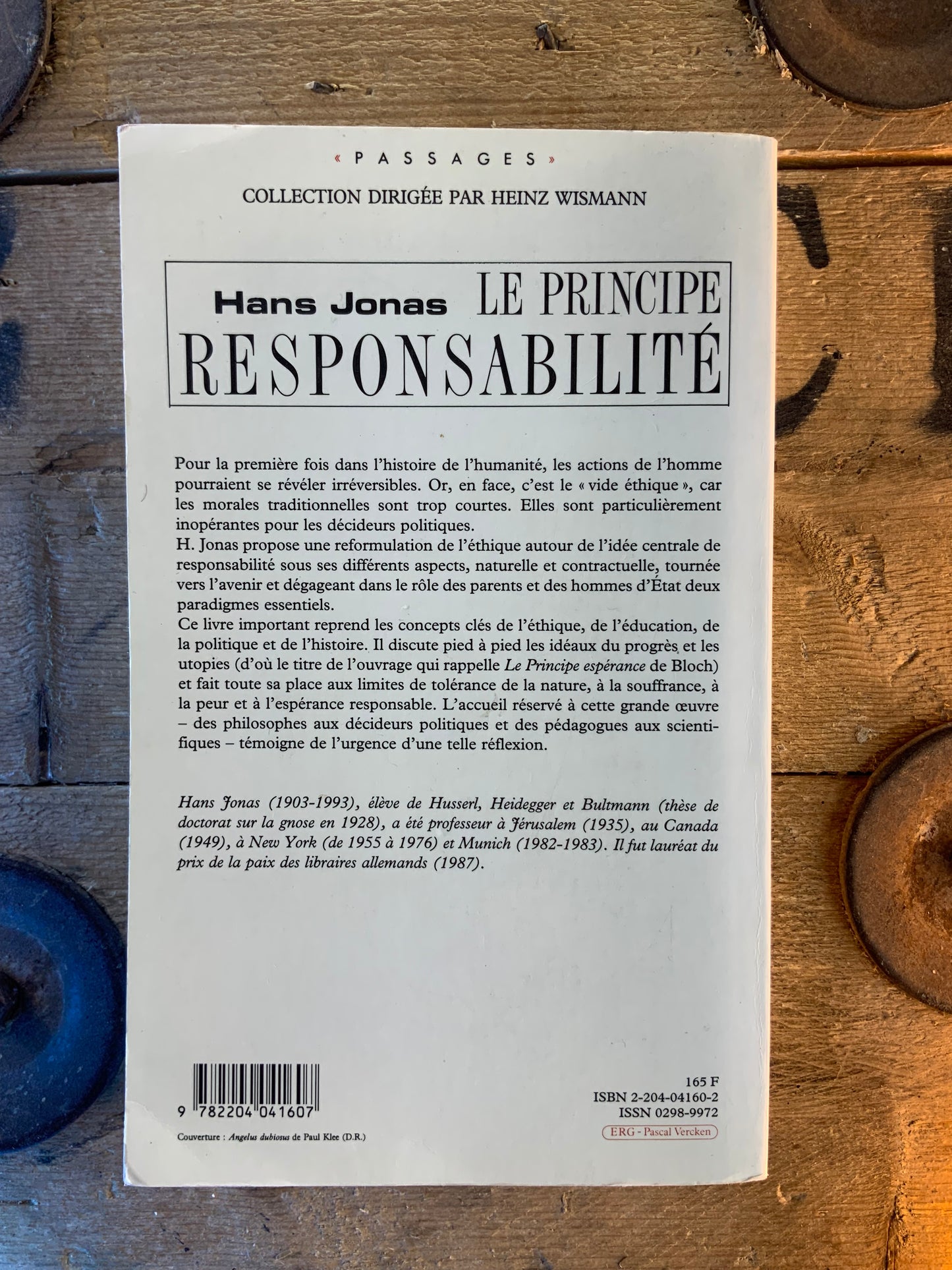 Le principe de responsabilité - Hans Jonas