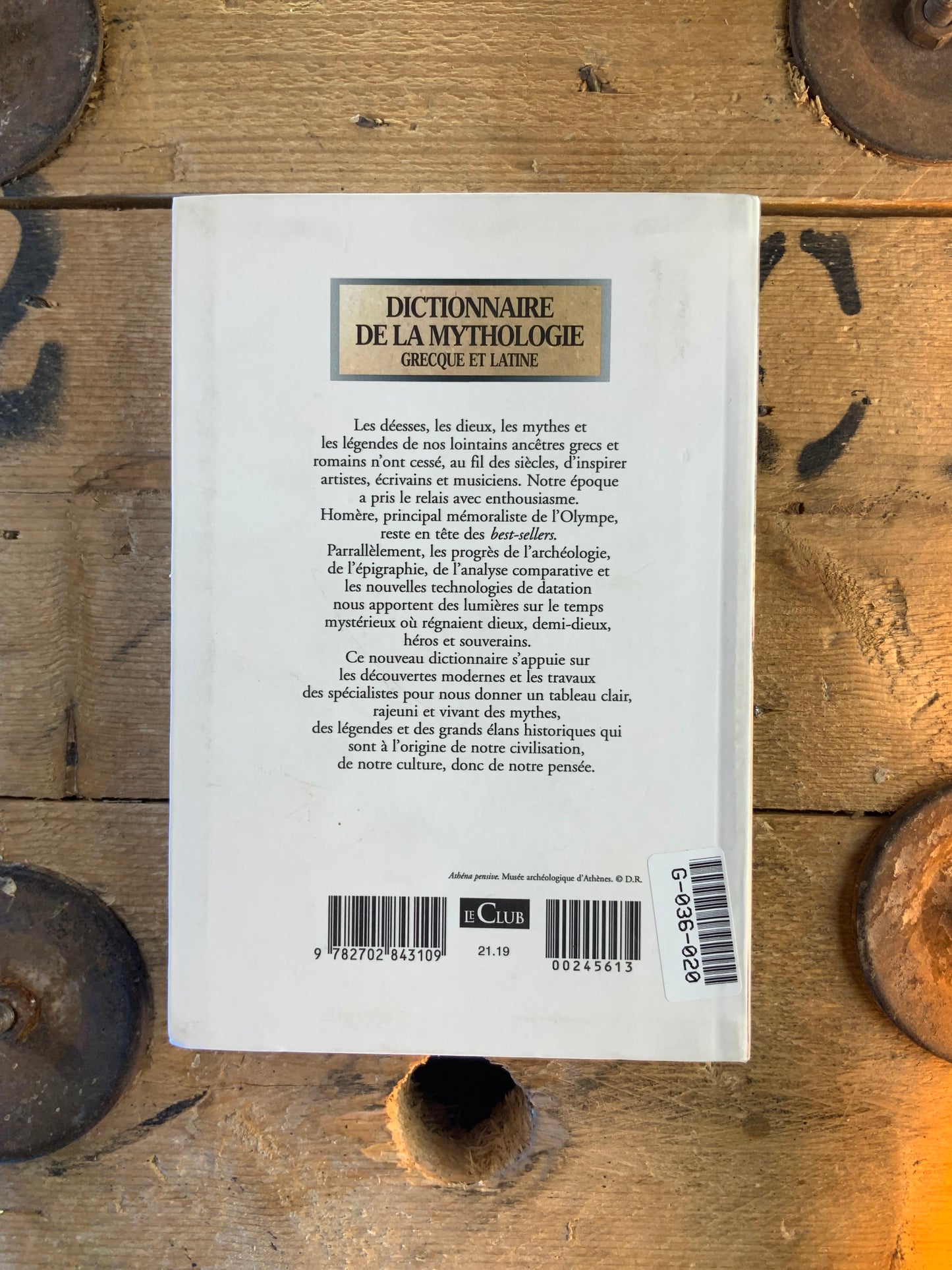 Dictionnaire de la mythologie grecque et latine - Gilles Lambert et Roland Harari