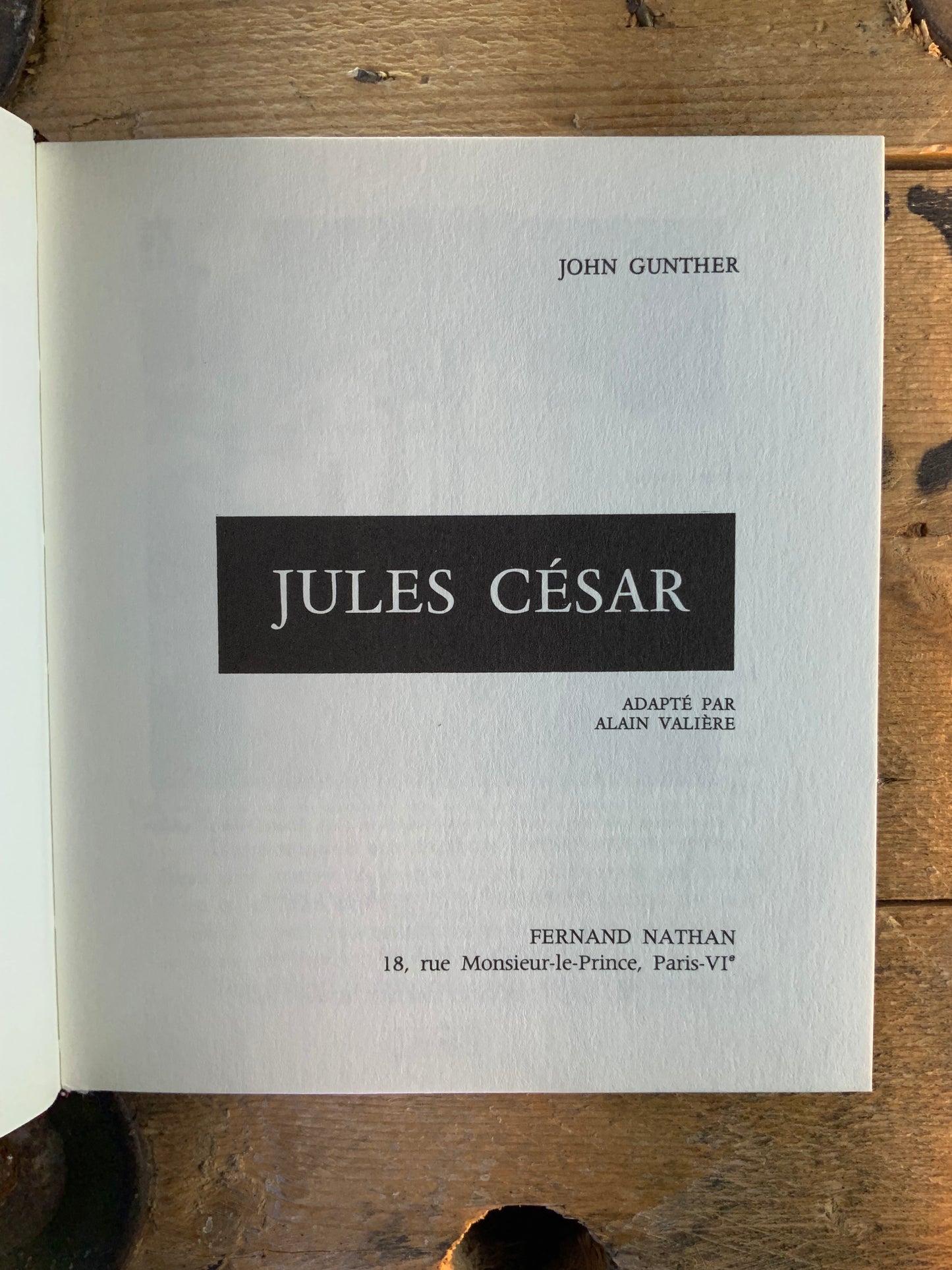 Jules César - John Gunther