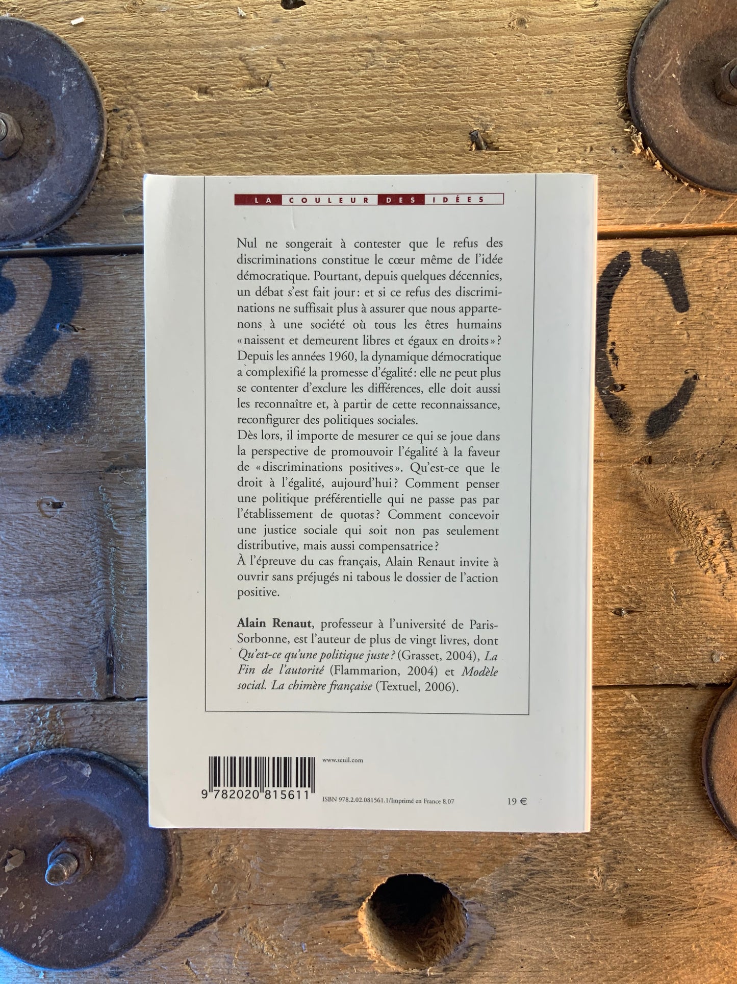 Égalité et discrimination : un essai de philosophie politique appliquée - Alain Renault