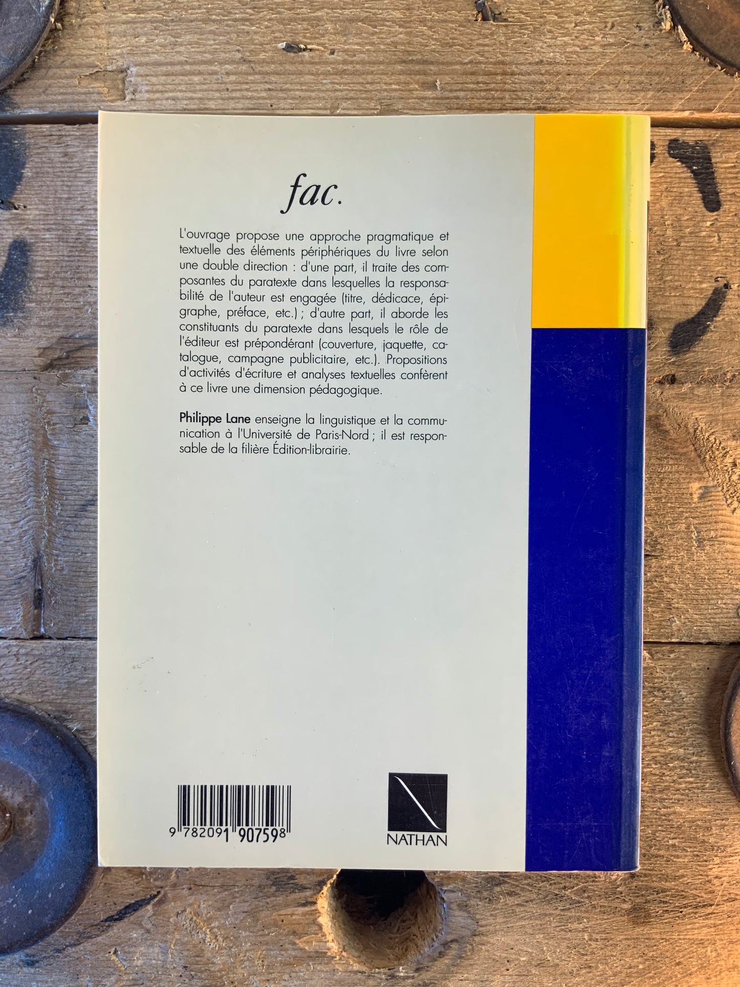 La périphérie du texte - Philippe Lane