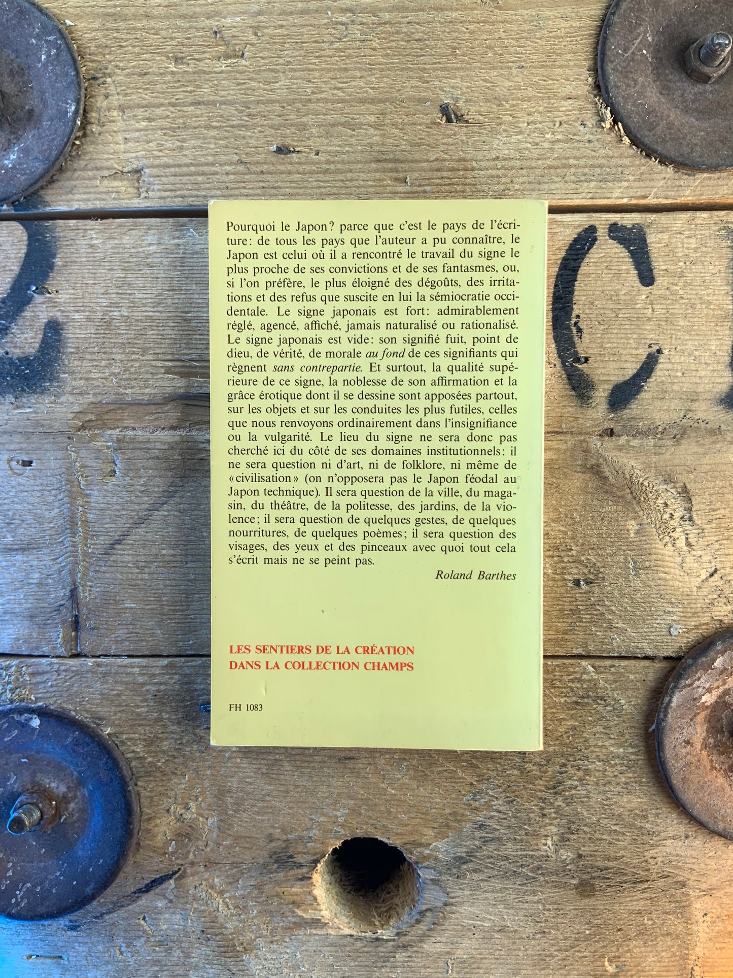 L’empire des signes - Roland Barthes