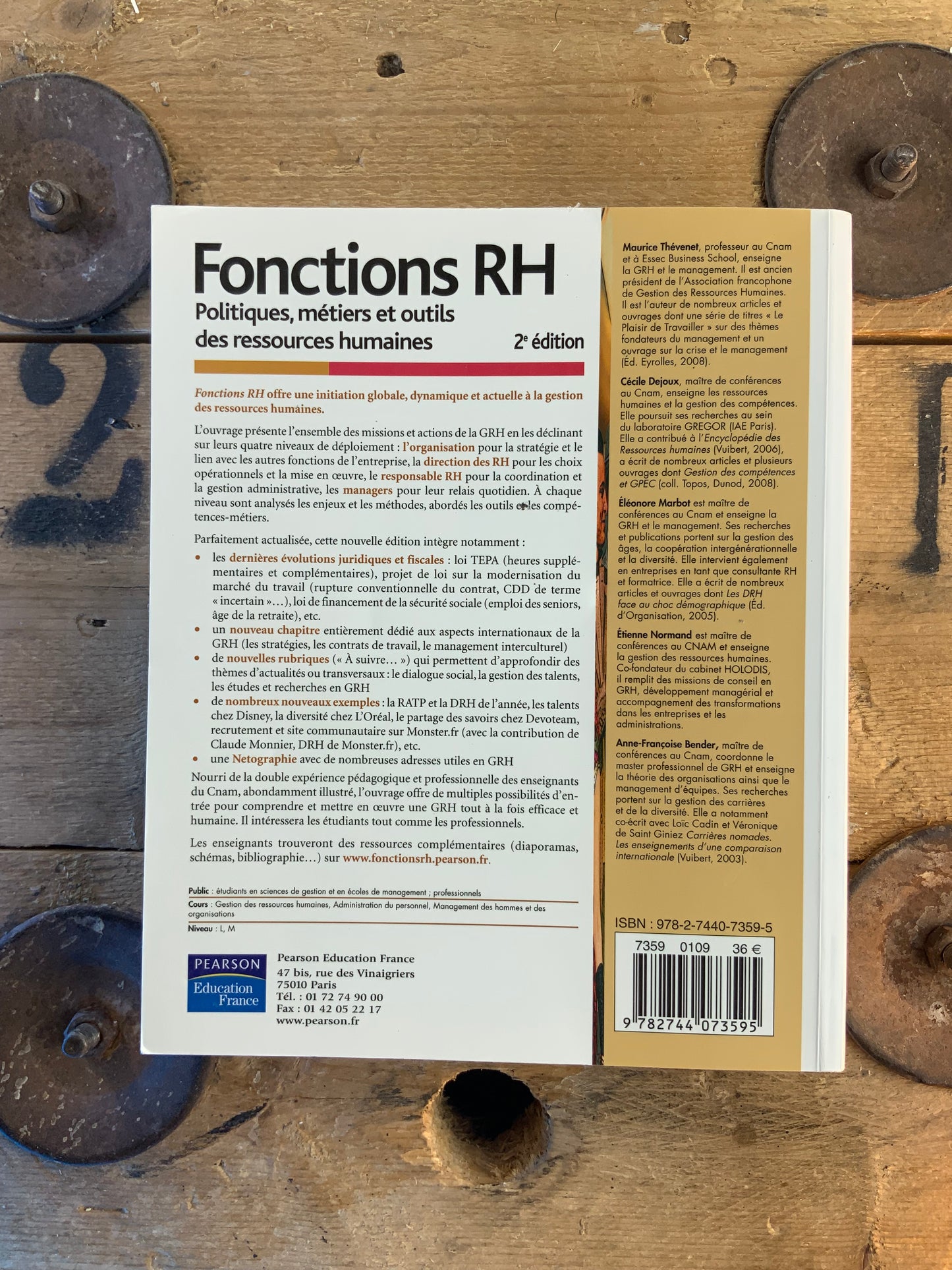 Fonctions RH : politiques, métiers et outils des ressources humaines - Maurice THEVENET, Cécile DEJOUX, Eléonore MARBOT