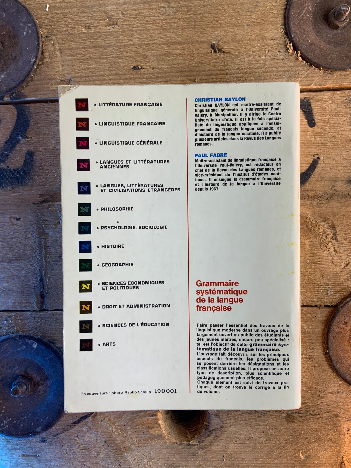 Grammaire systématique de la langue française - Christian Baylon et Paul Fabre