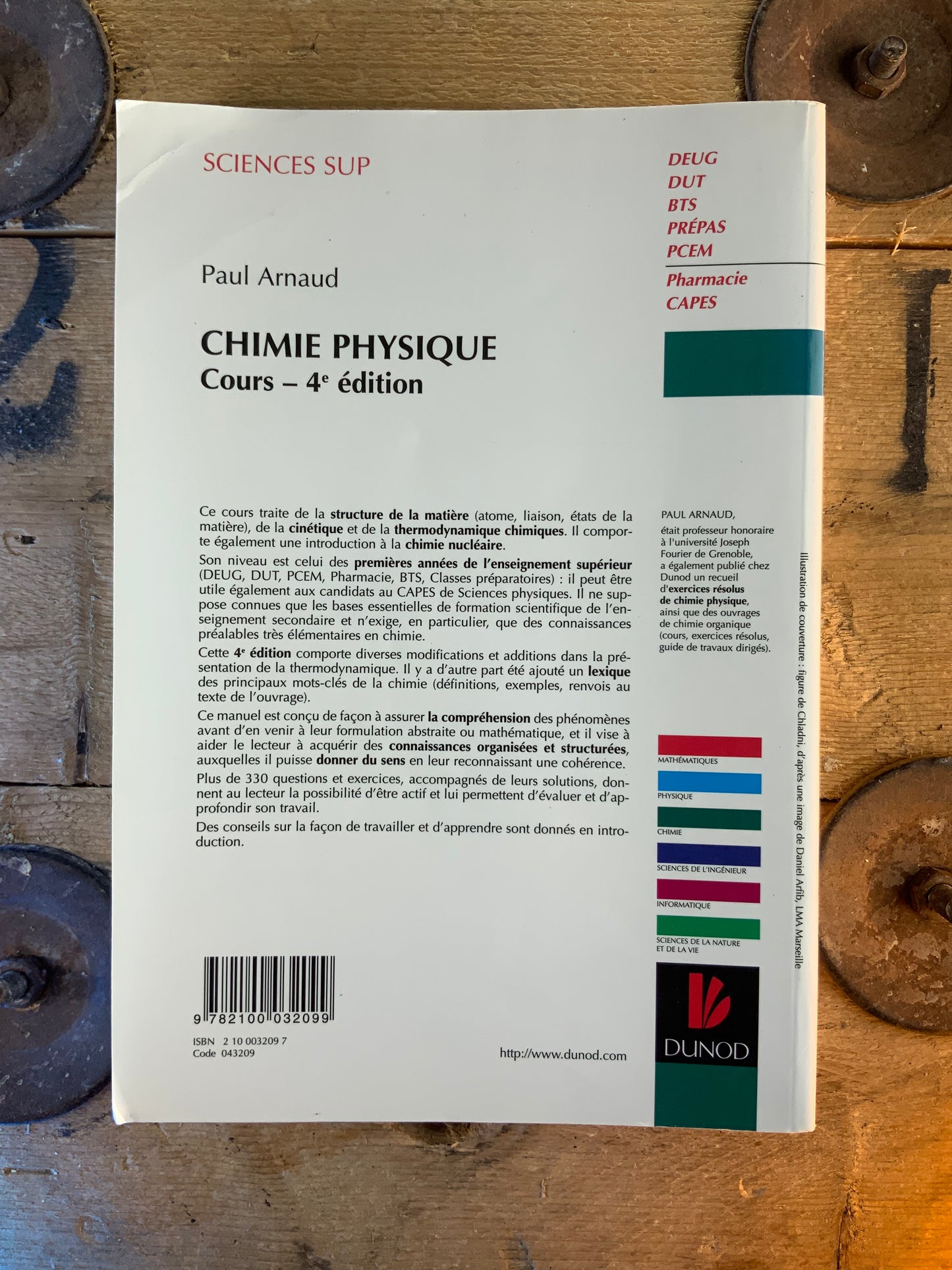 Chimie physique : cours - Paul Arnaud
