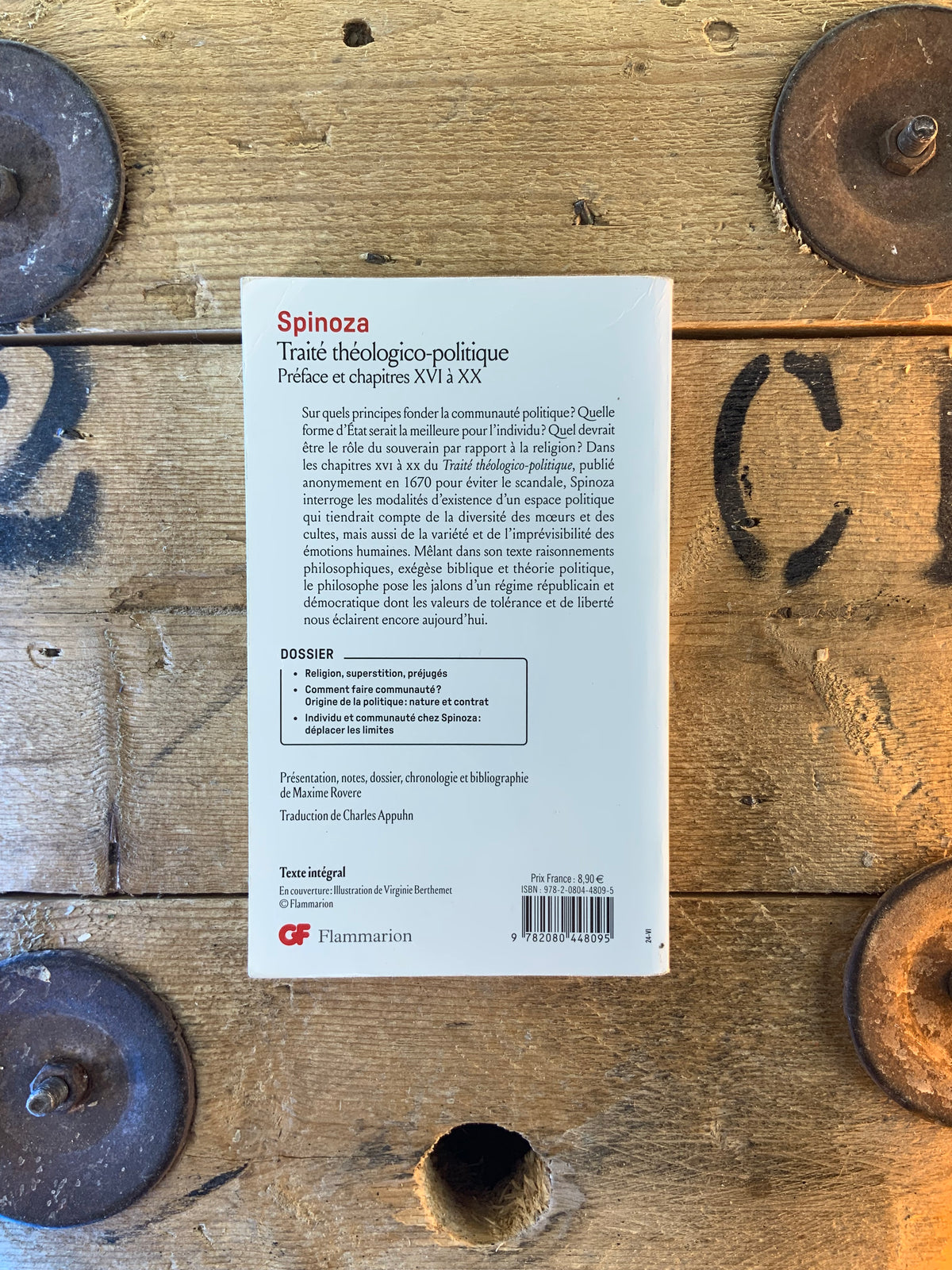 Traité théologico-politique : préface et chapitre XVI à XX - Baruch Spinoza
