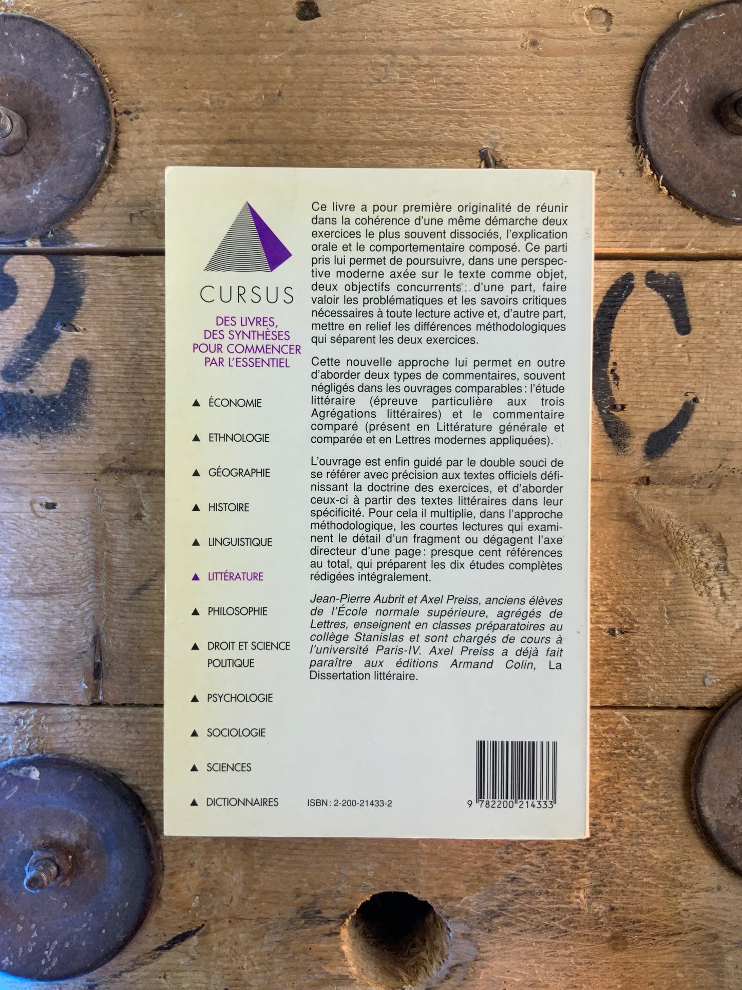 L’explication littéraire et le commentaire composé - Axel Preiss et Jean-Pierre Aubrit