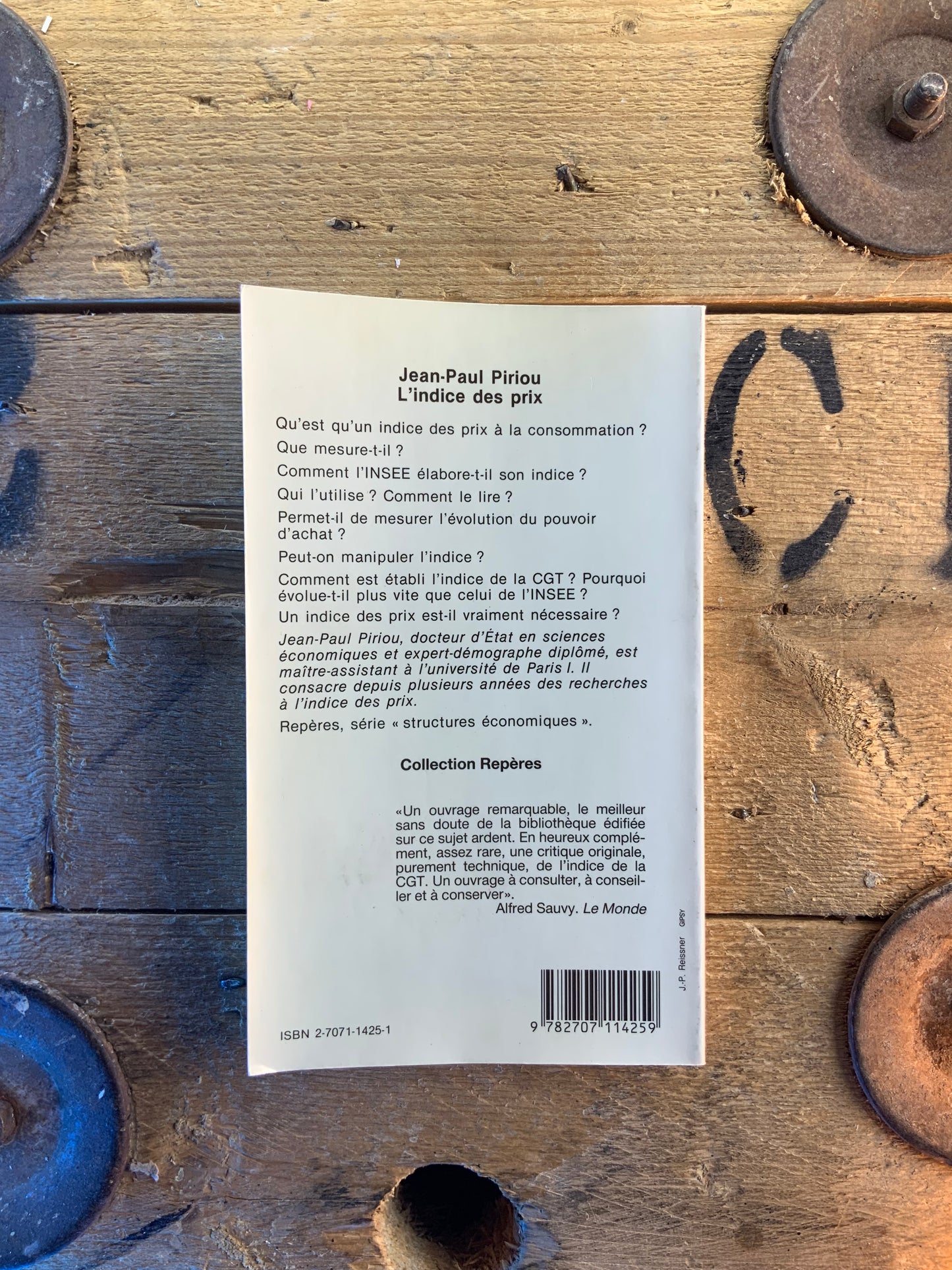 L’indice des prix - Jean-Paul Piriou