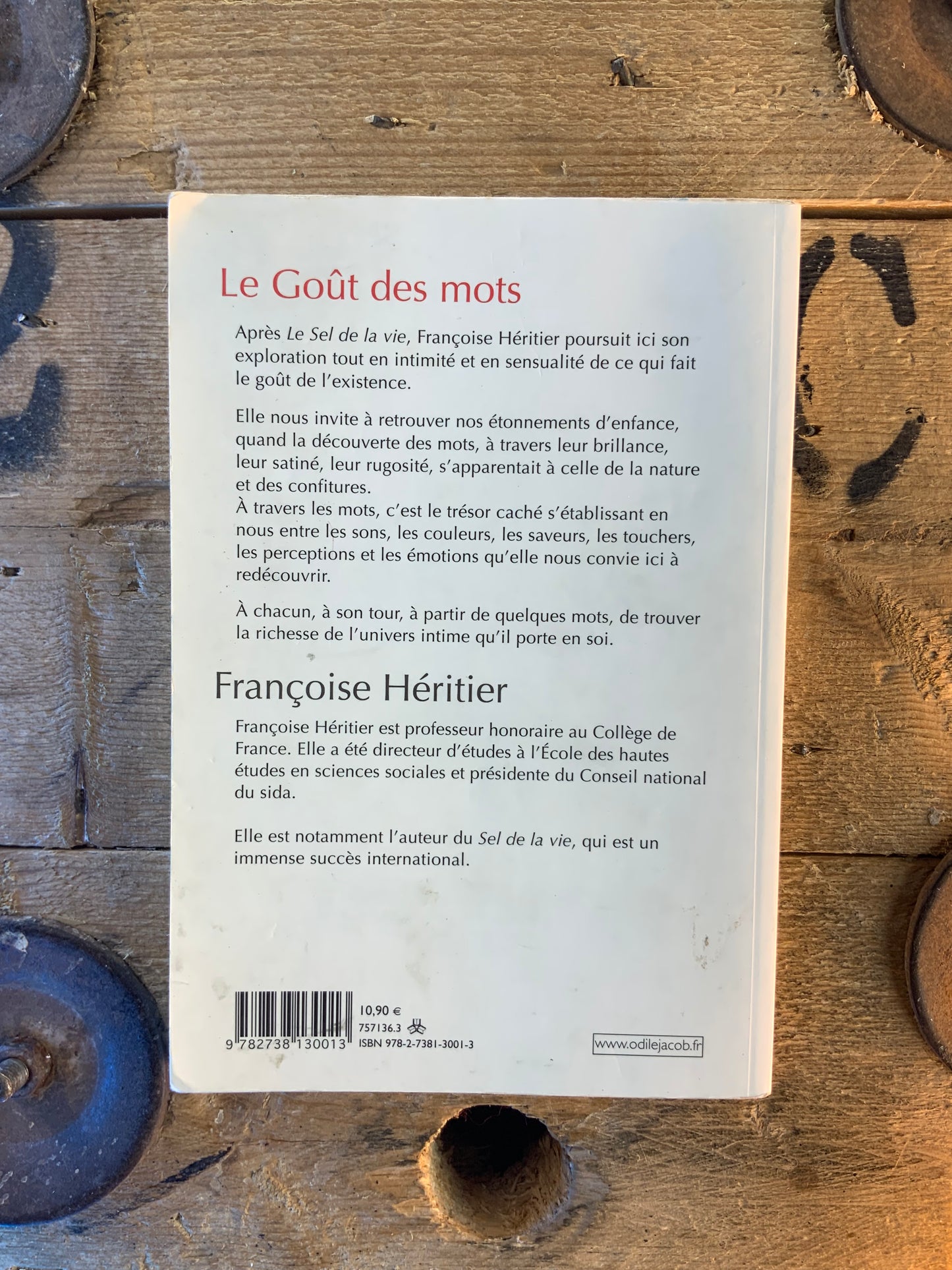 Le goût des mots - Françoise Héritier