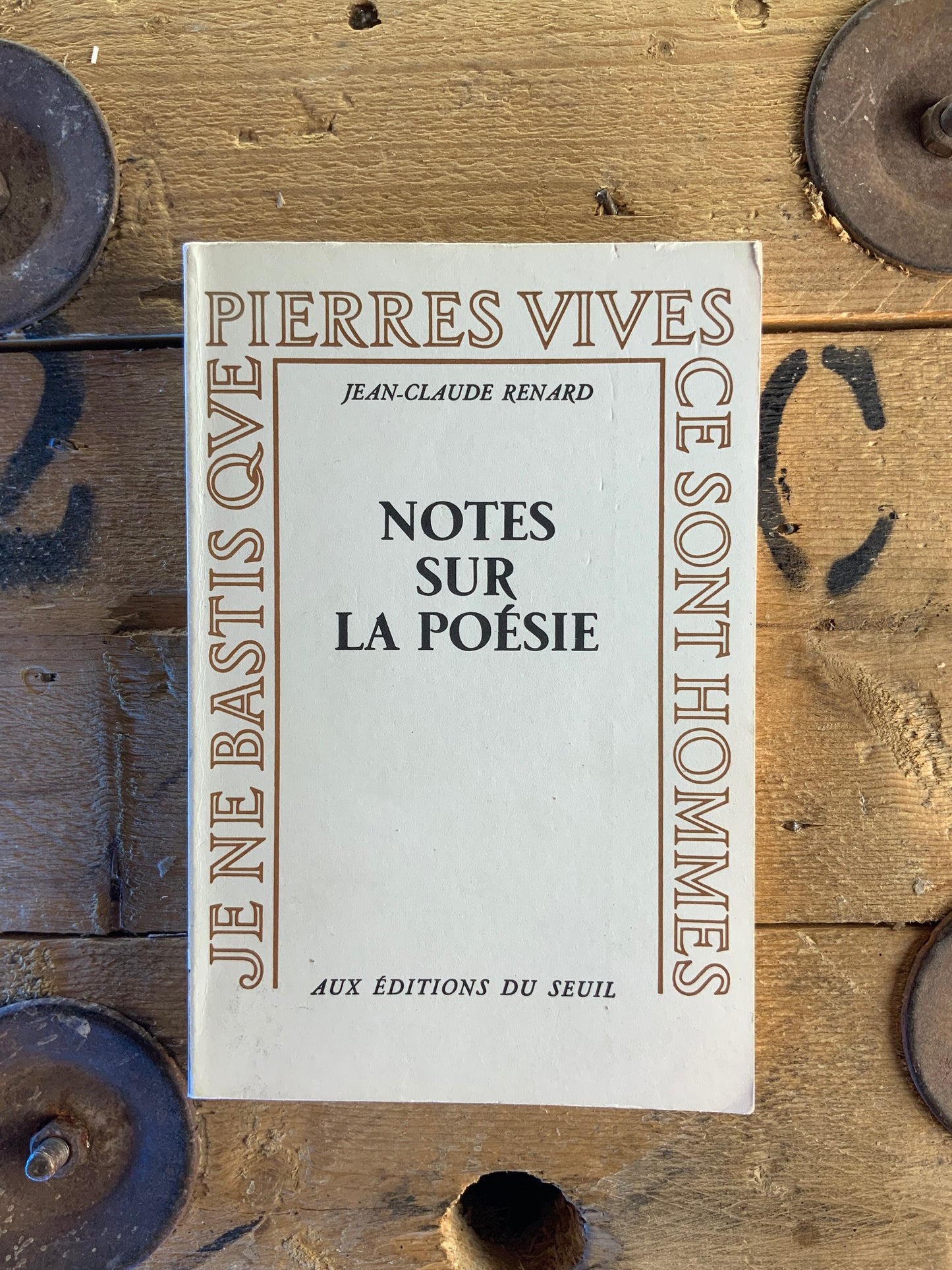 Notes sur la poésie - Jean-Claude Renard