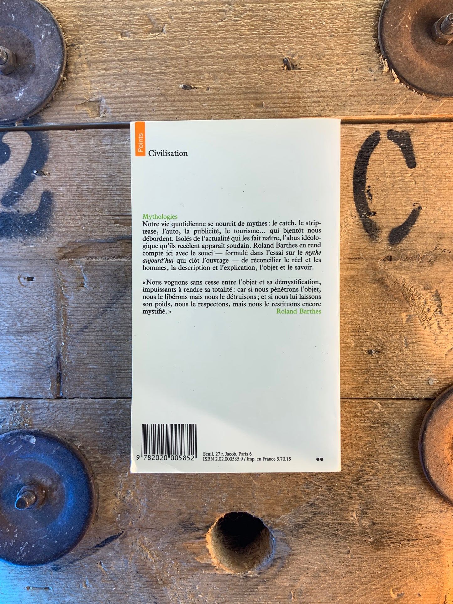 Mythologies - Roland Barthes