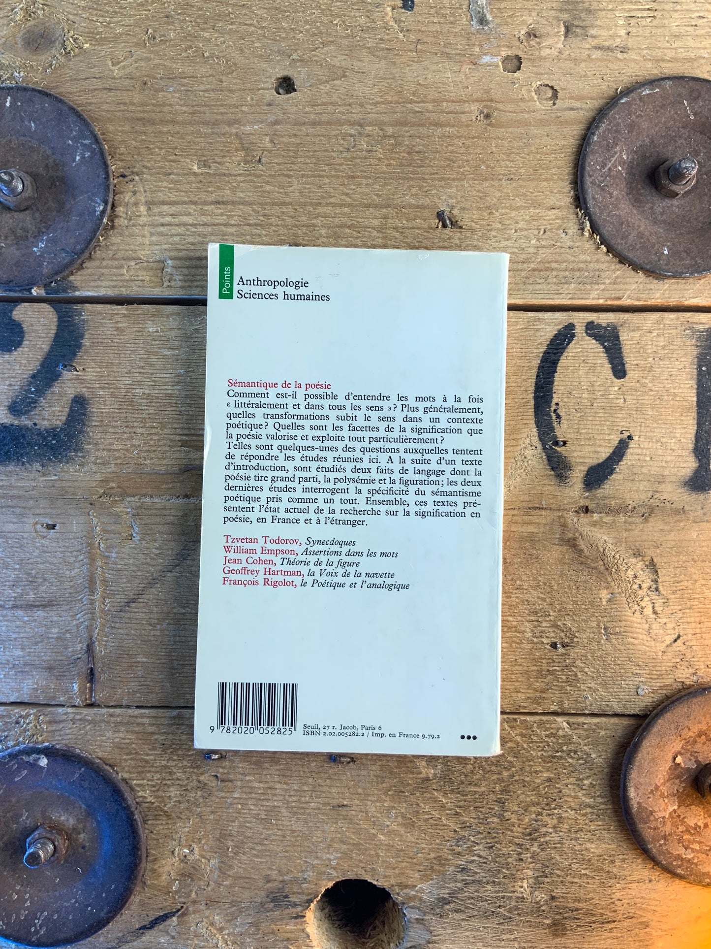 Sémantique de la poésie - T. Todorov, W. Empson, J. Cohen, G. Hartman, F. Rigolot