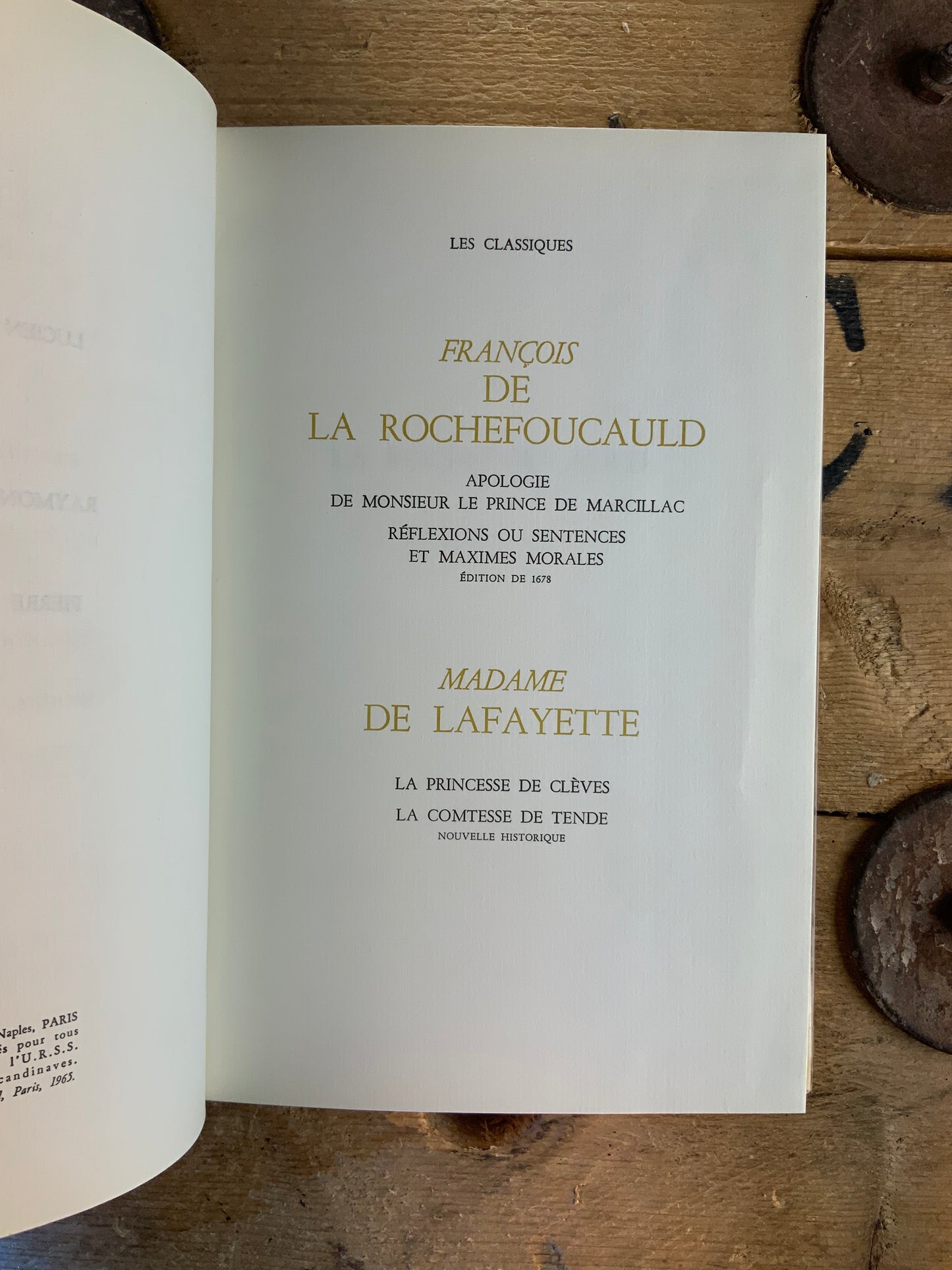 Les écrivains célèbres : La Rochefoucauld et Madame De Lafayette