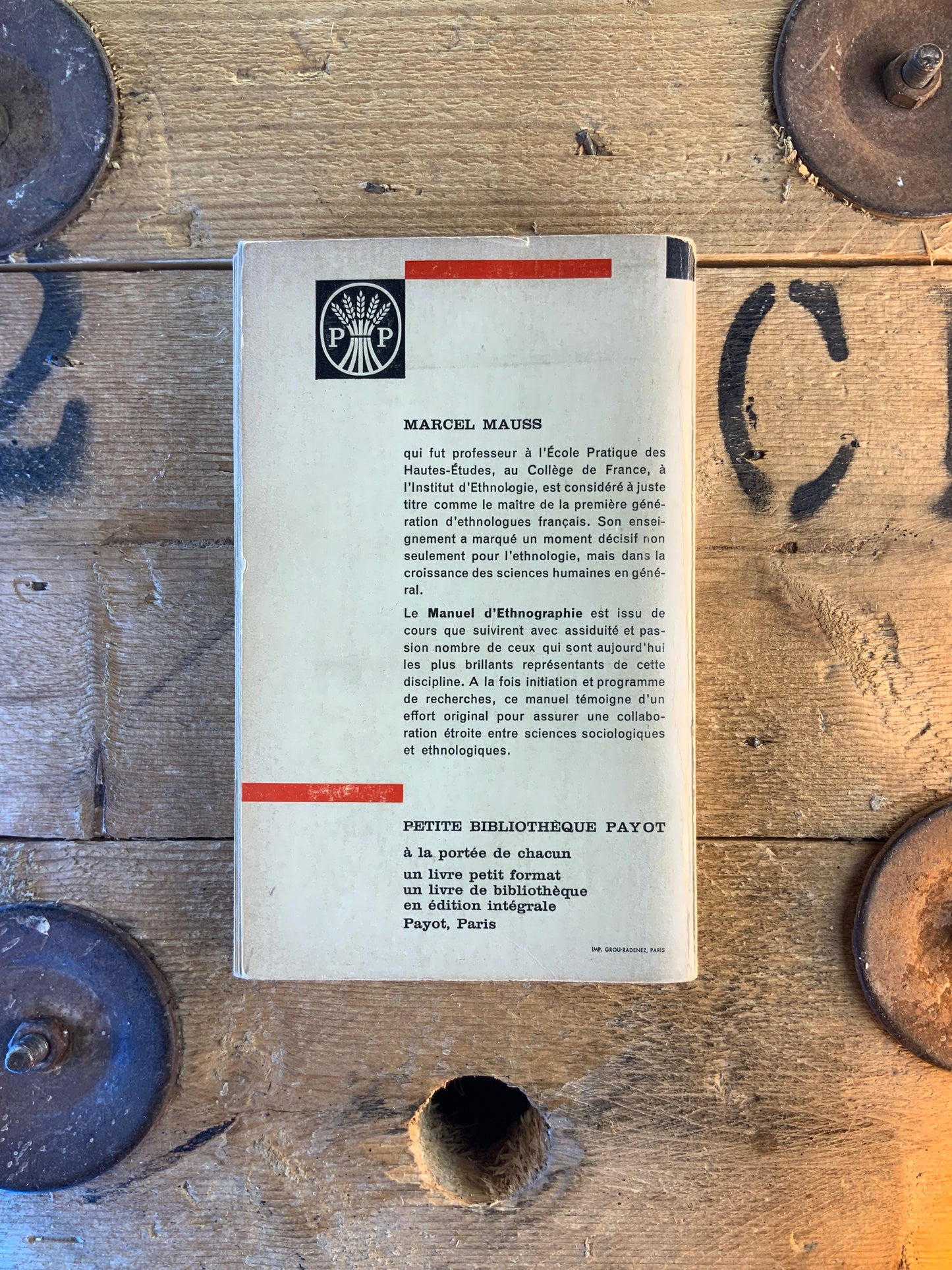 Manuel d’ethnographie - Marcel Mauss