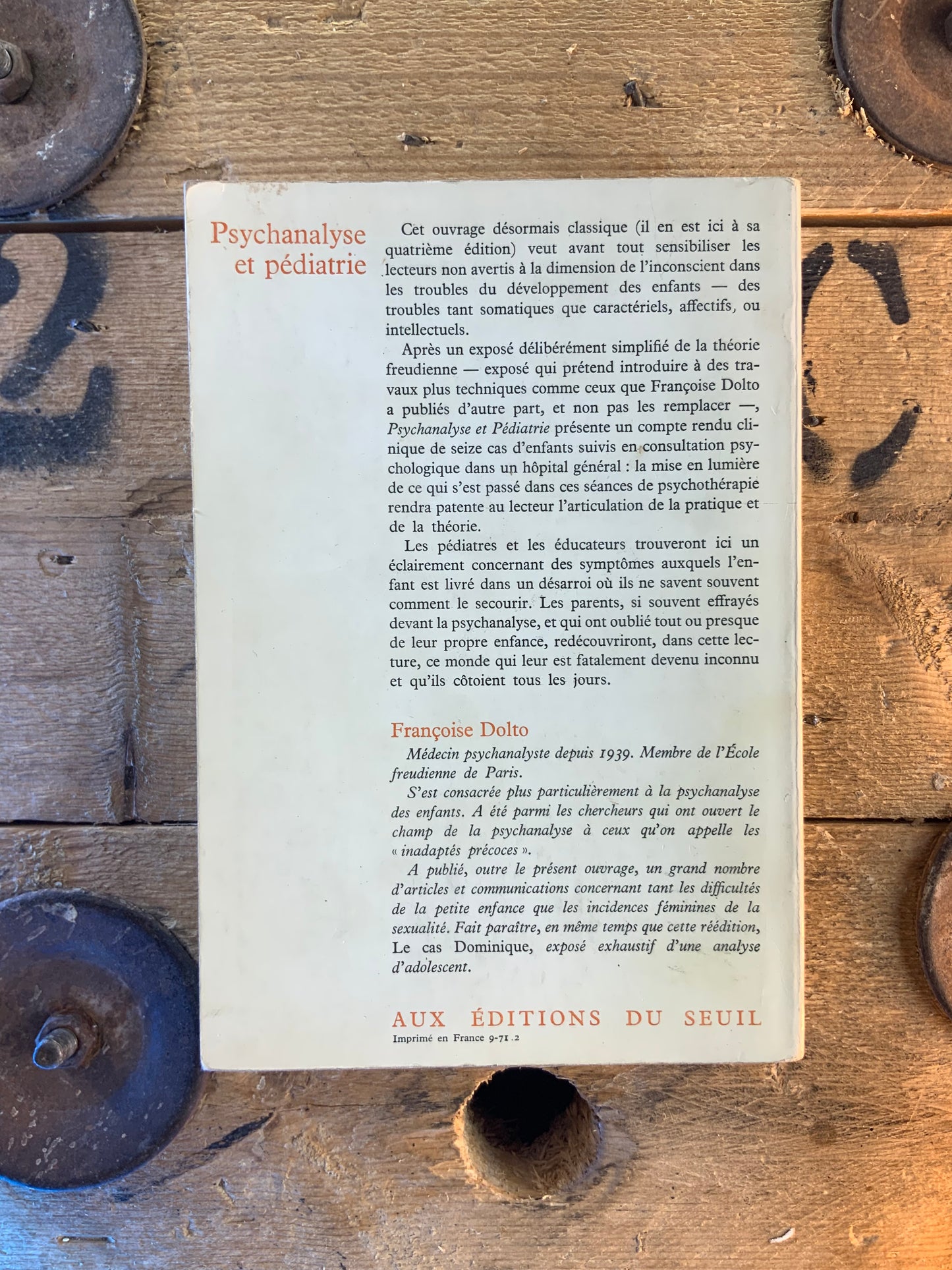 Psychanalyse et pédiatrie - Françoise Dolto