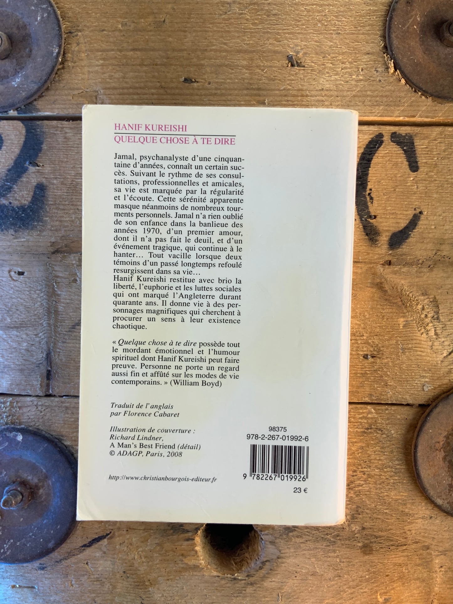 Quelque chose à te dire - Hanif Kureishi