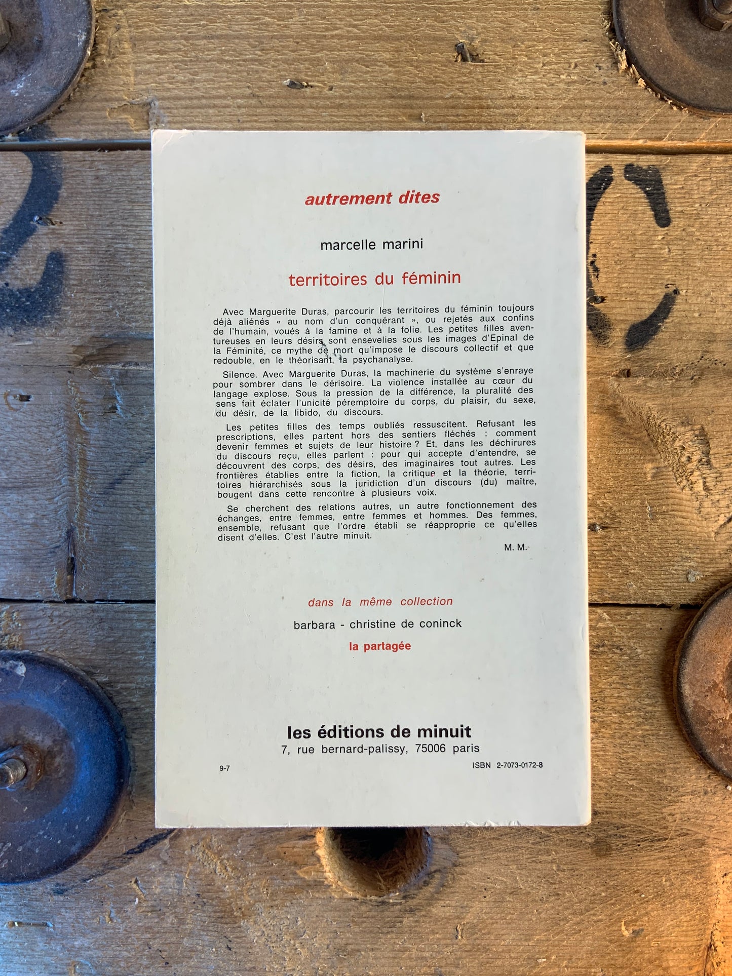 Territoires du féminin avec Marguerite Duras - Marcelle Marini