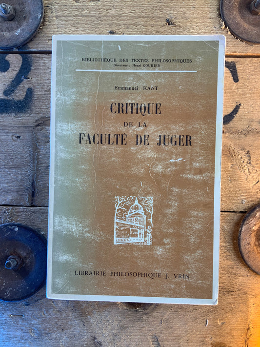 Critique de la faculté de juger - Emmanuel Kant