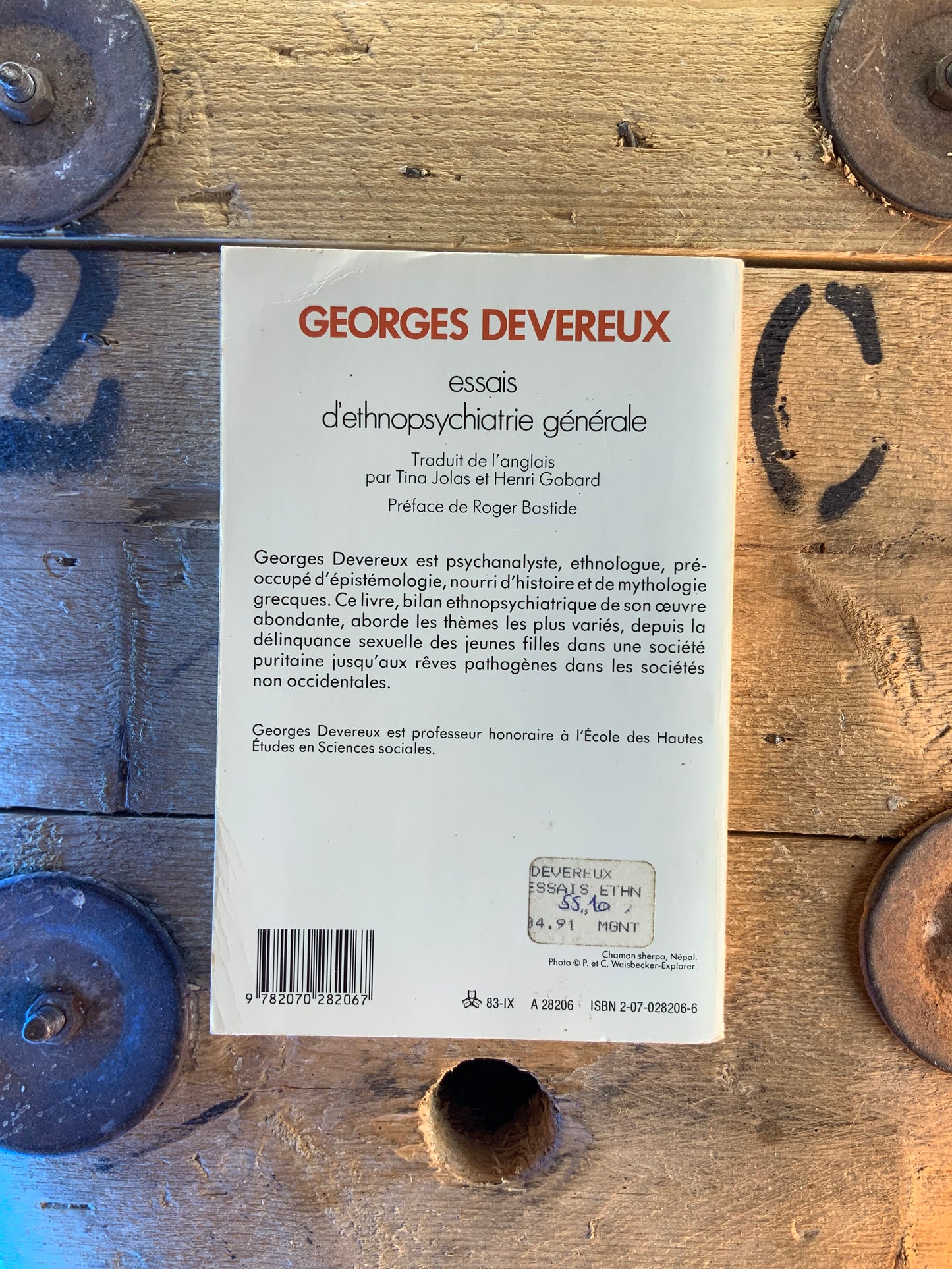 Essais d’ethnopsychiatrie générale - Georges Devereux