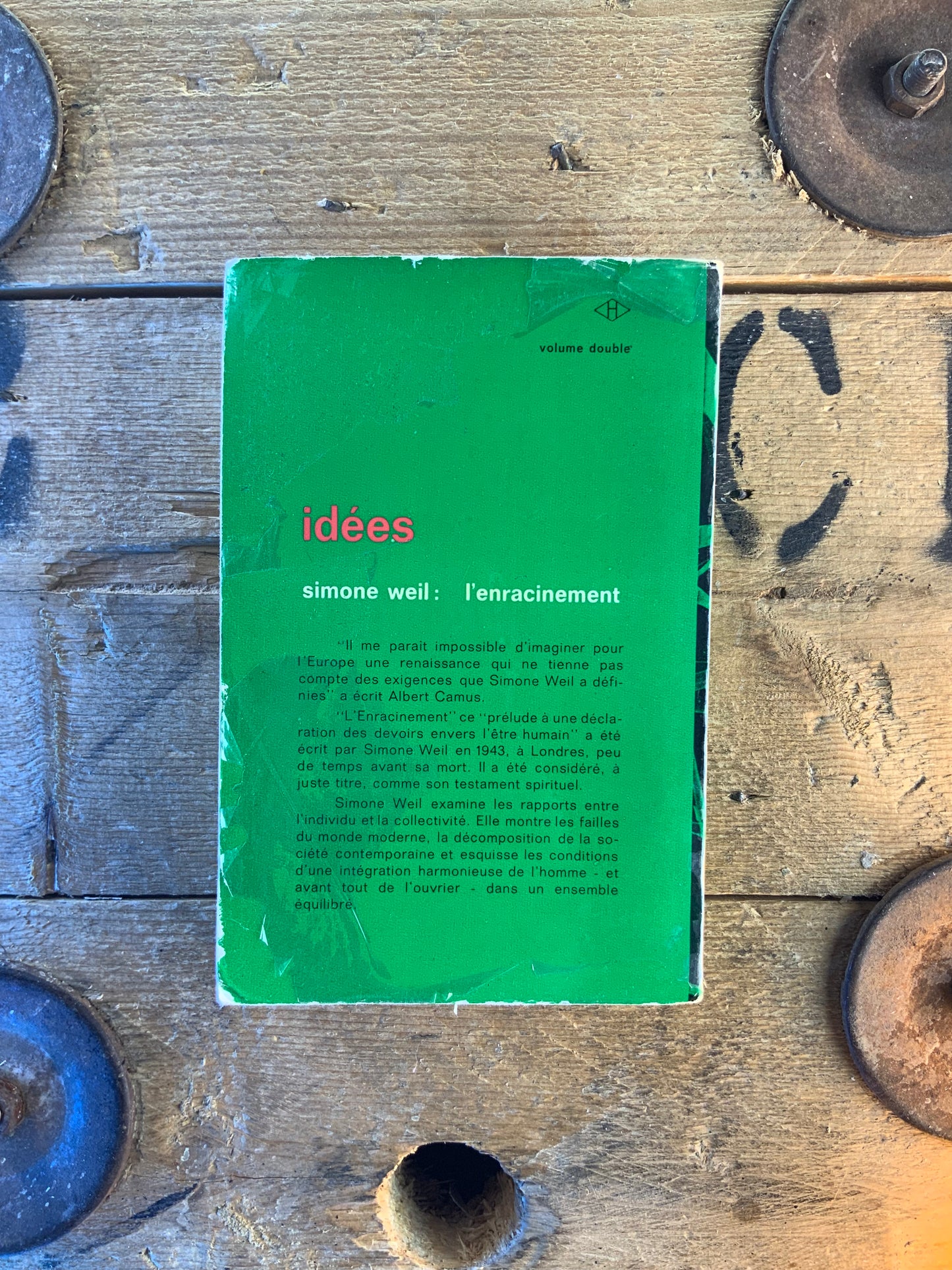 L’enracinement - Simone Weil