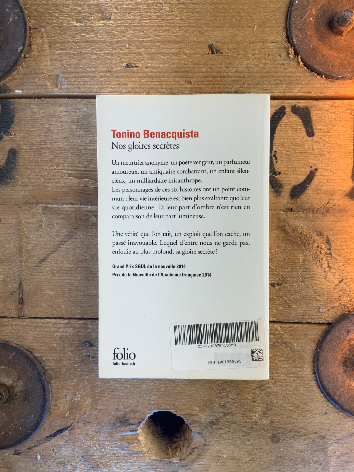 Nos gloires secrètes - Tonino Benacquista