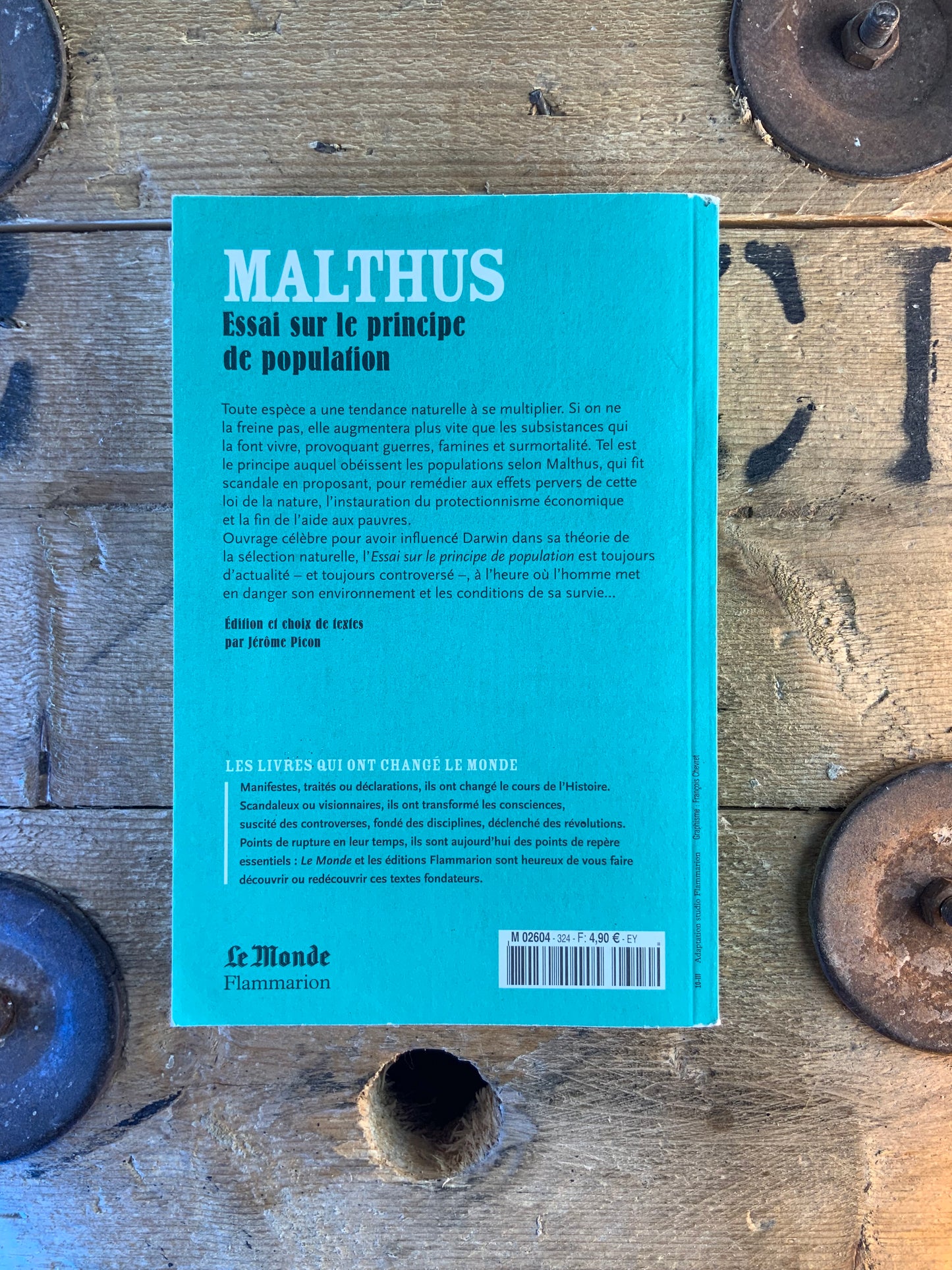 Essai sur le principe de population - Malthus