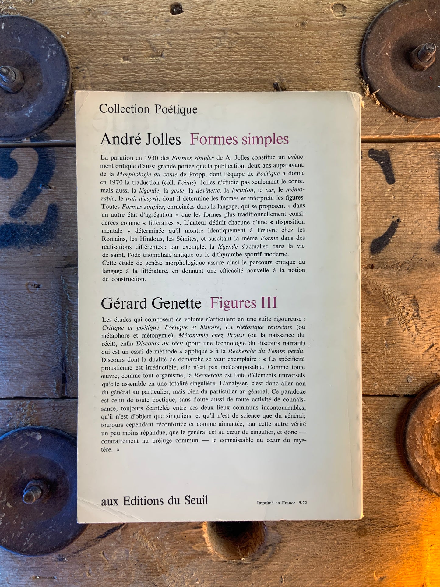 Poétique : revue de théorie et d’analyse littéraire 11 - 1972