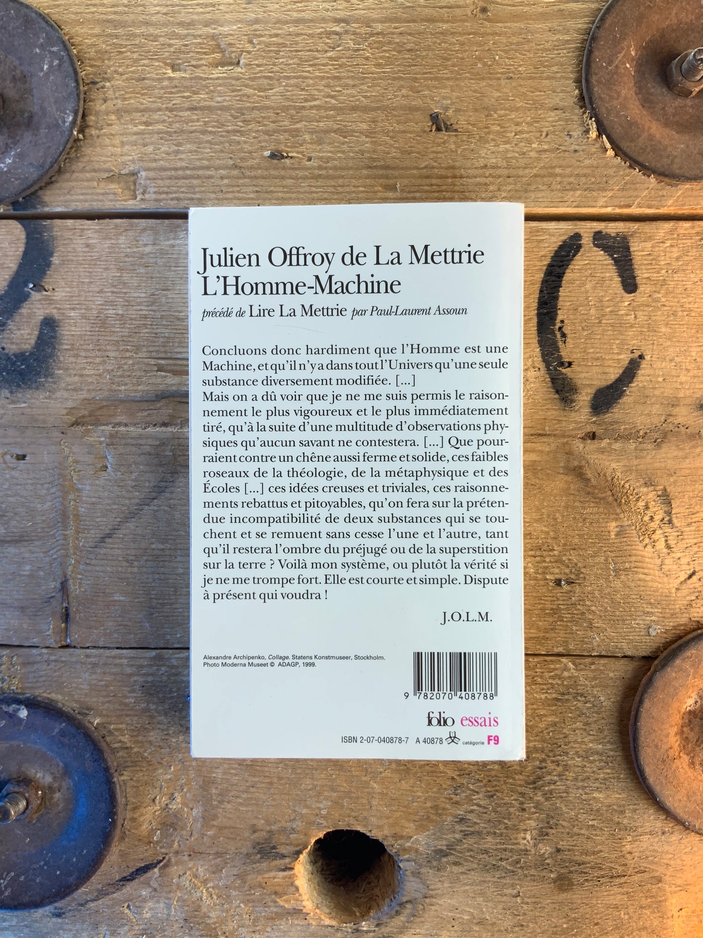 L’Homme-Machine - Julien Offroy de La Mettrie