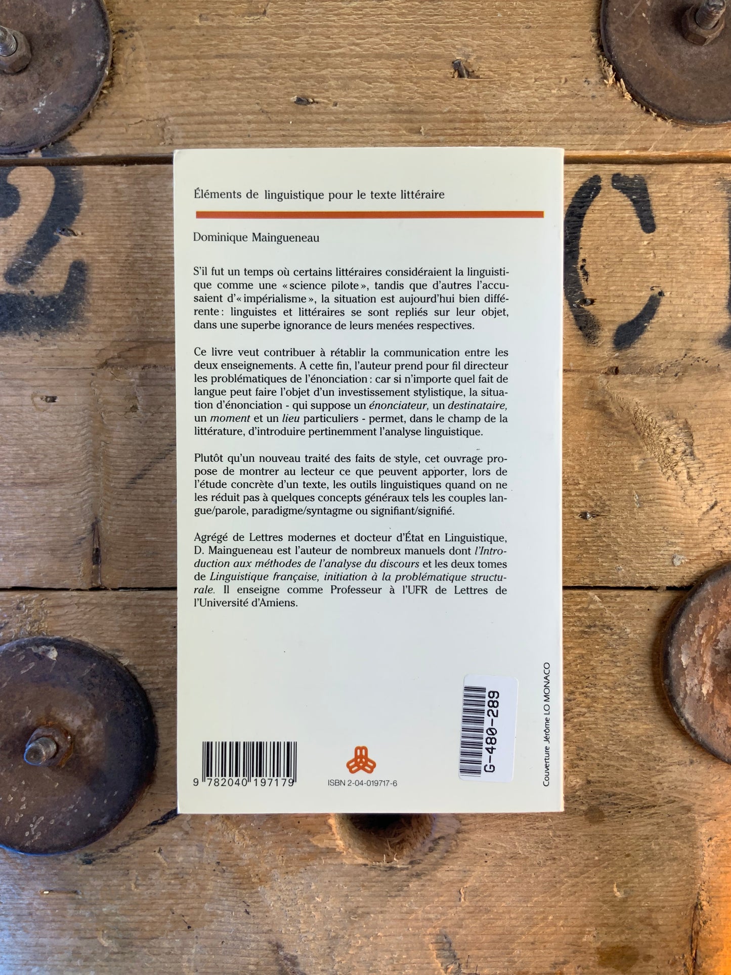 Éléments de Linguistique pour le texte Littéraire - Dominique Maingueneau