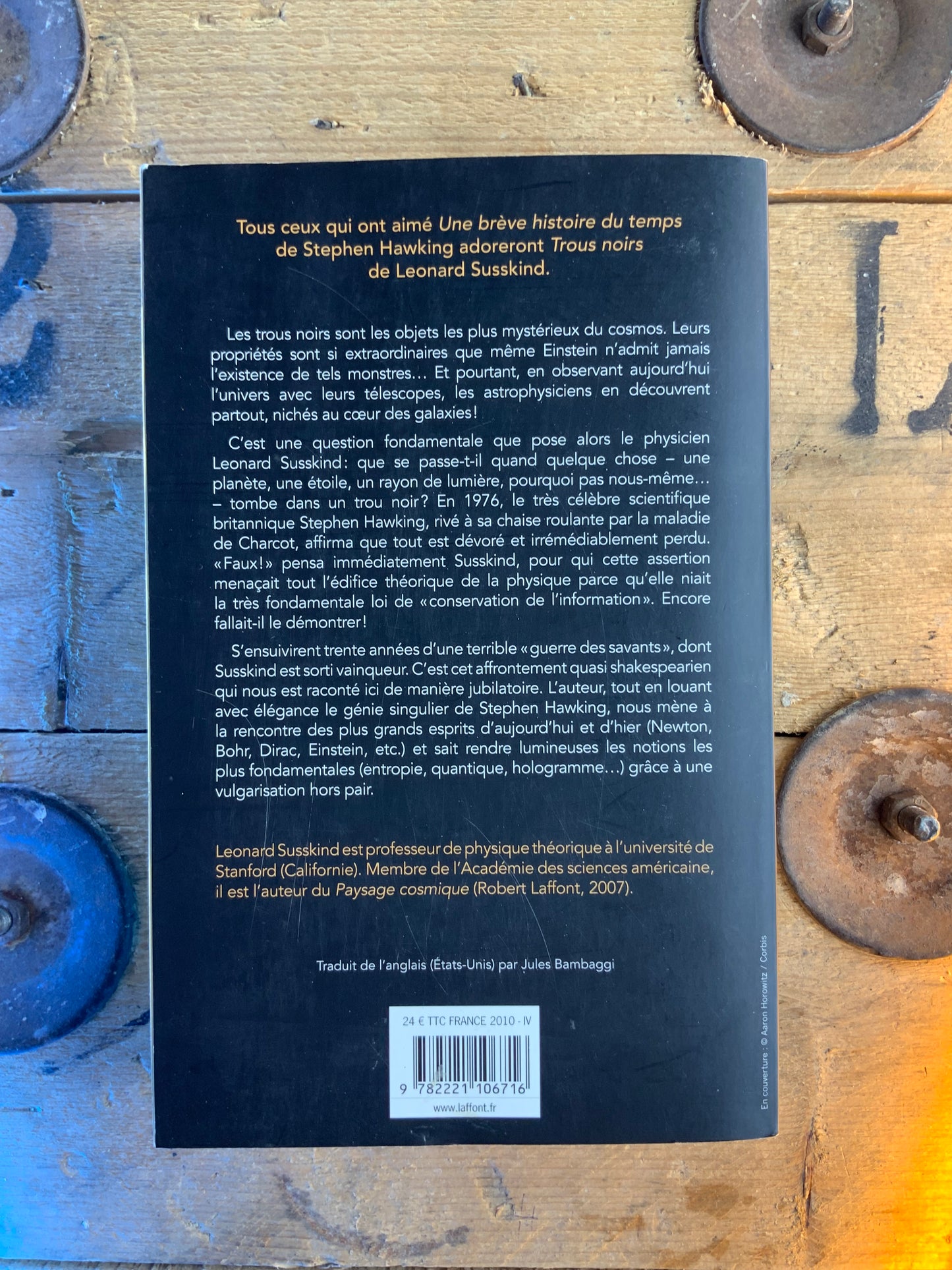 Trous noirs : la guerre des savants - Leonard Susskind