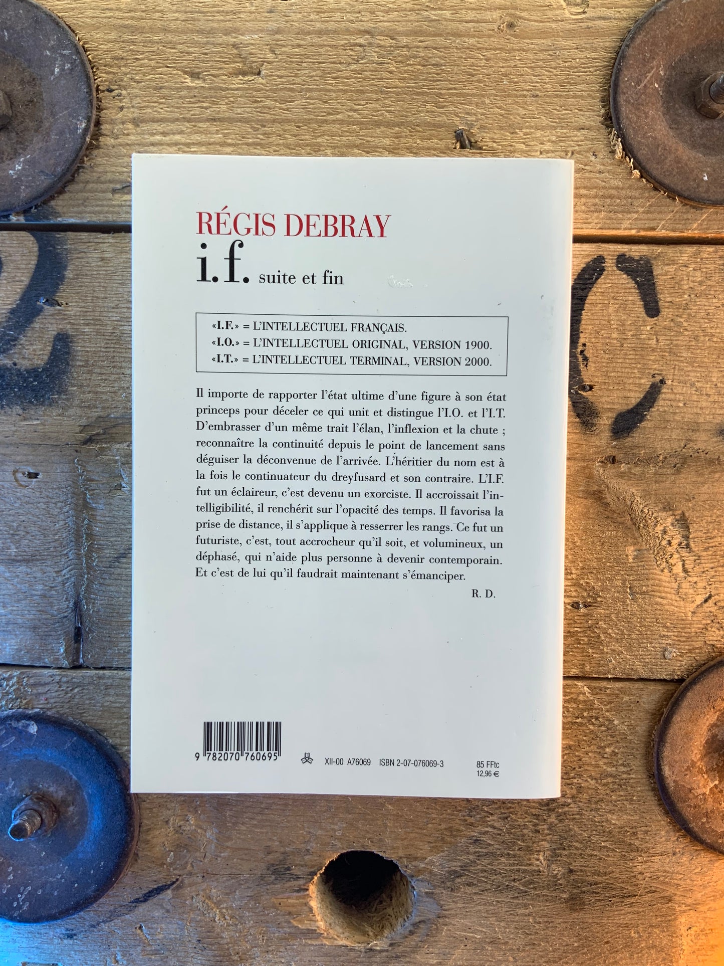 I.f. Suite et fin - Régis Debray