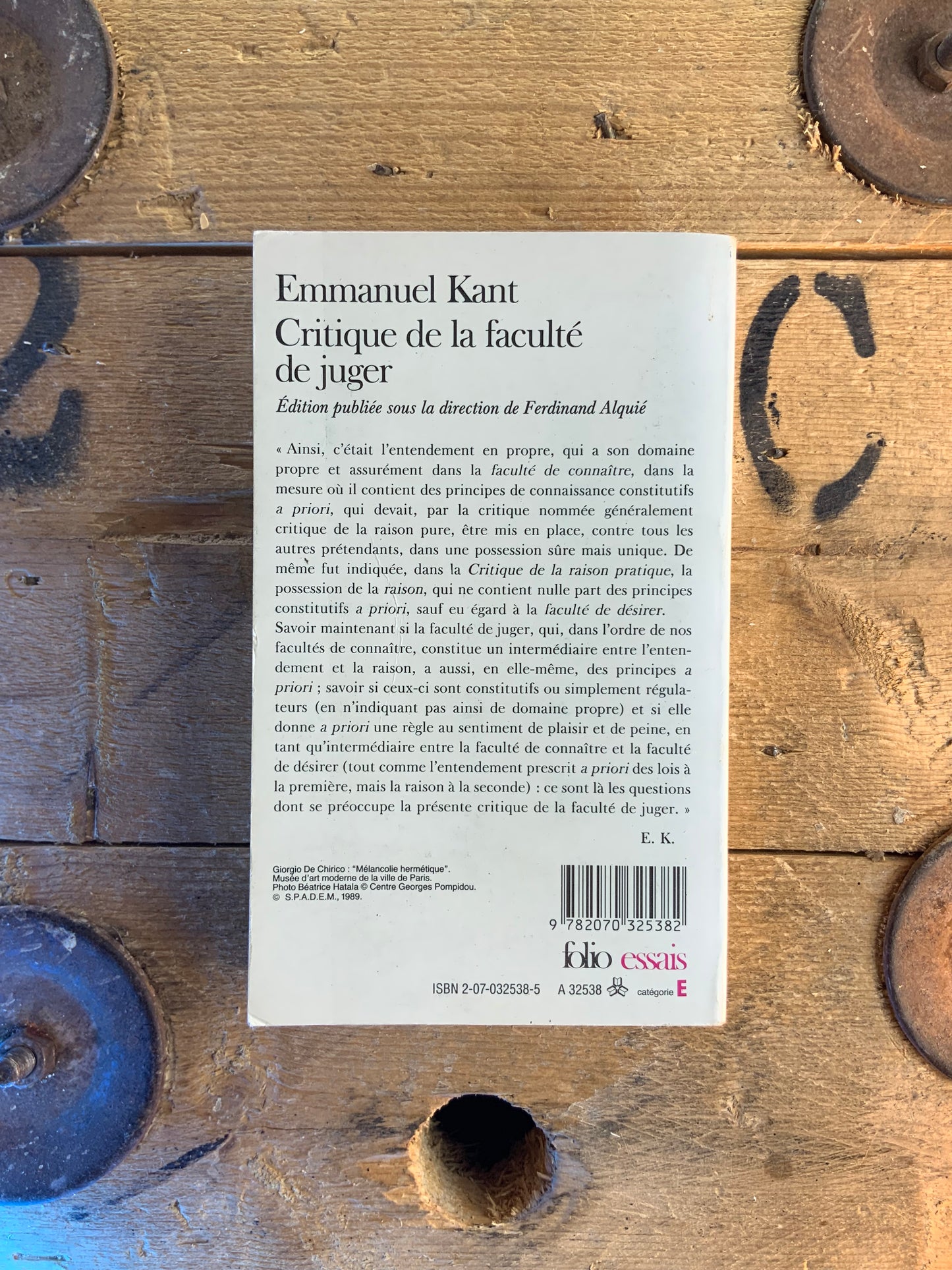 Critique de la faculté de juger - Emmanuel Kant