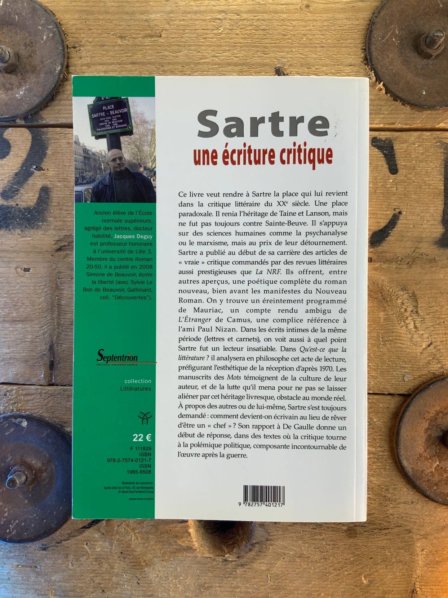 Sartre une écriture critique - Jacques Deguy
