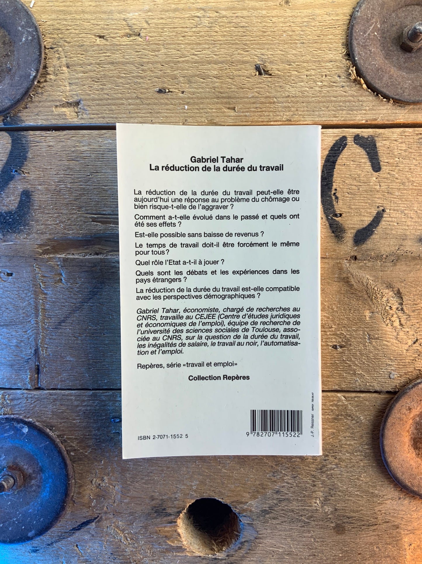 La réduction de la durée de travail - Gabriel Tahar