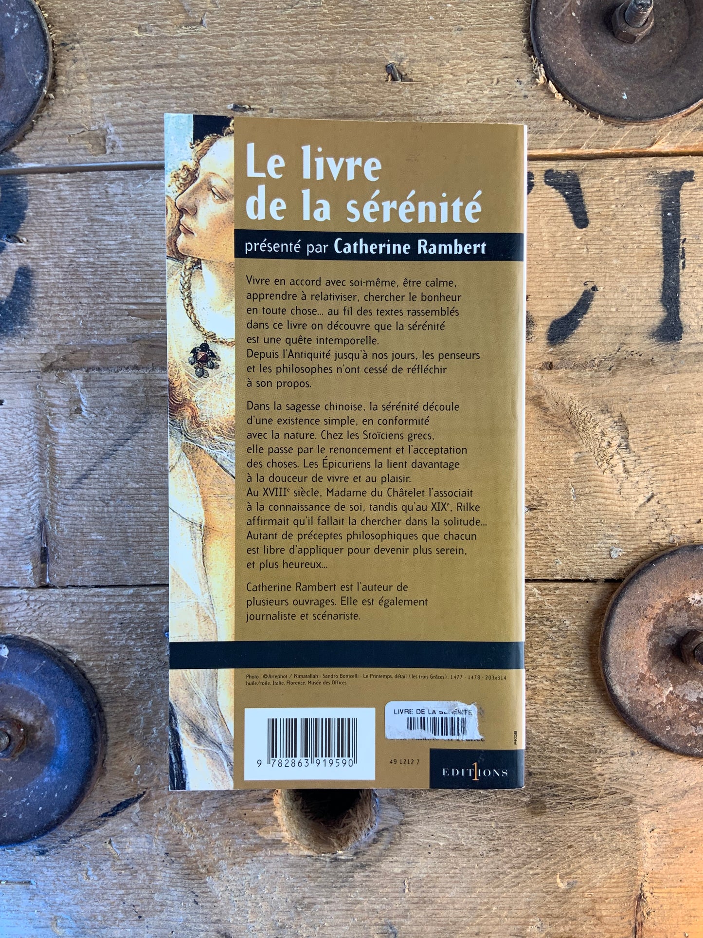 Le livre de la sérénité - Catherine Rambert
