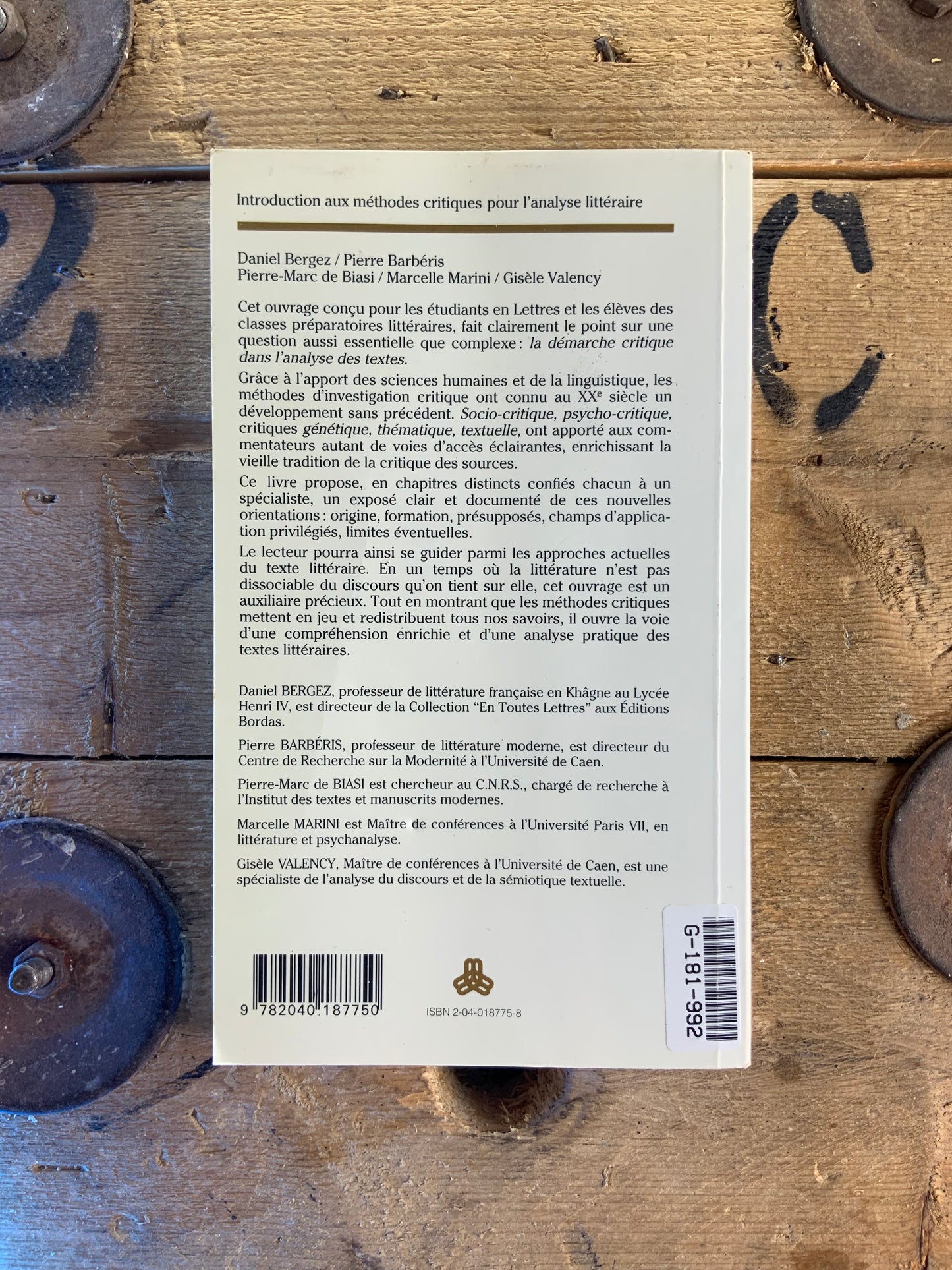 Introduction aux méthodes critiques pour l’analyse littéraire