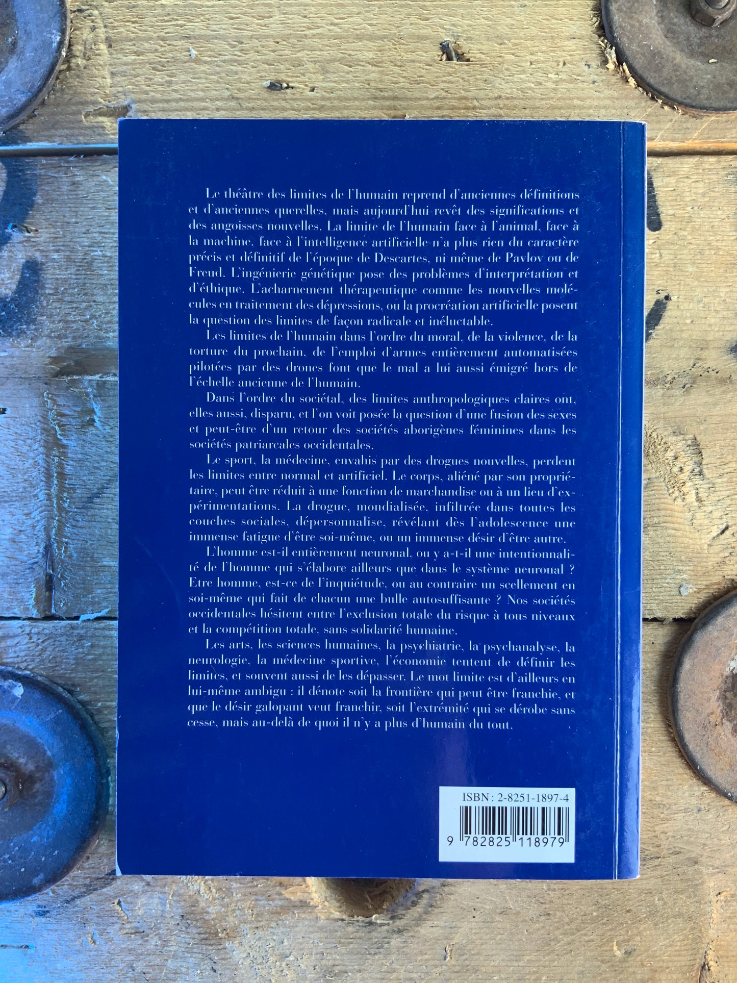 Les limites de l’humain : textes des conférences et des débats