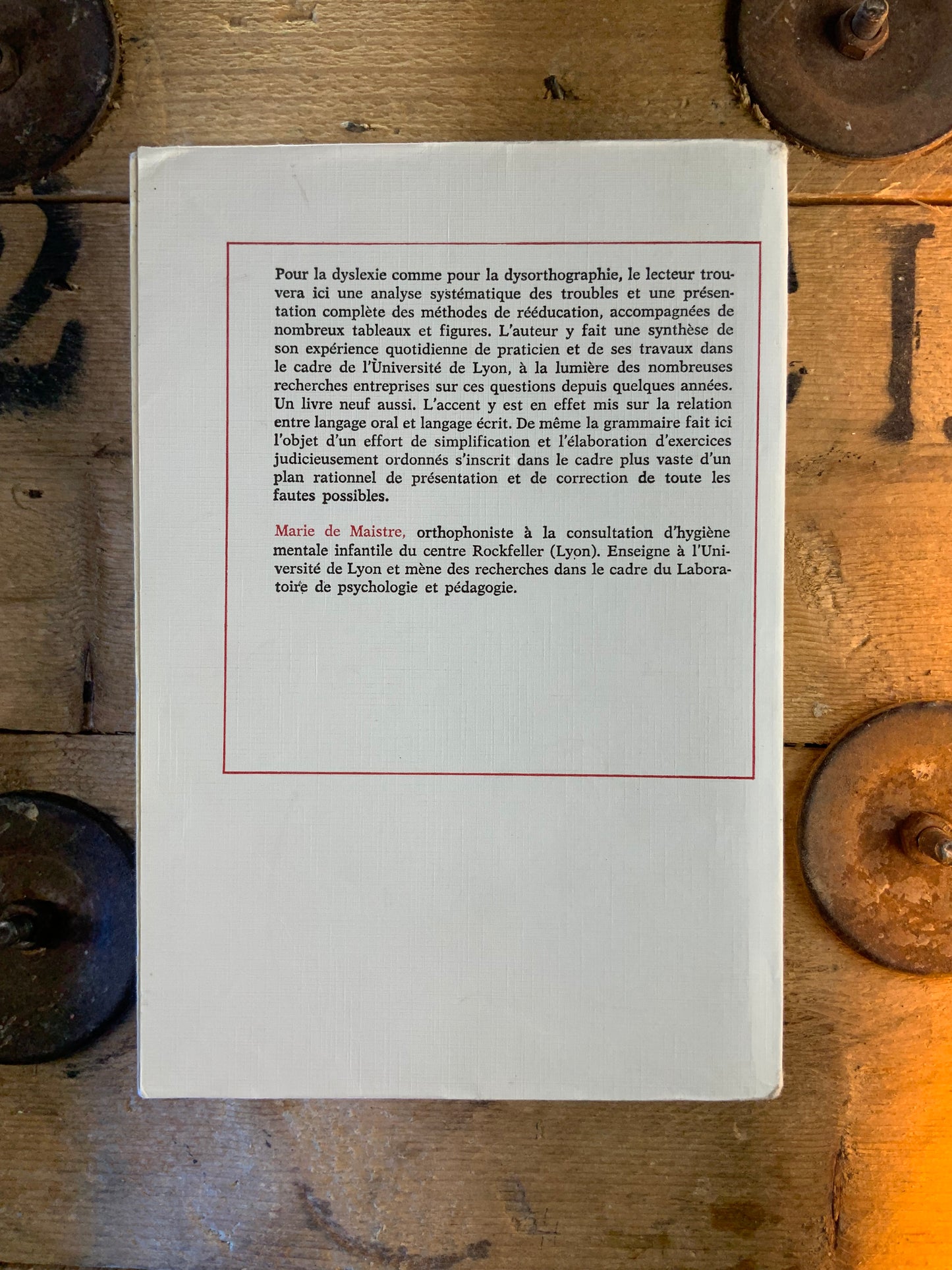 Dyslexie Dysorthographie - Marie de Maistre